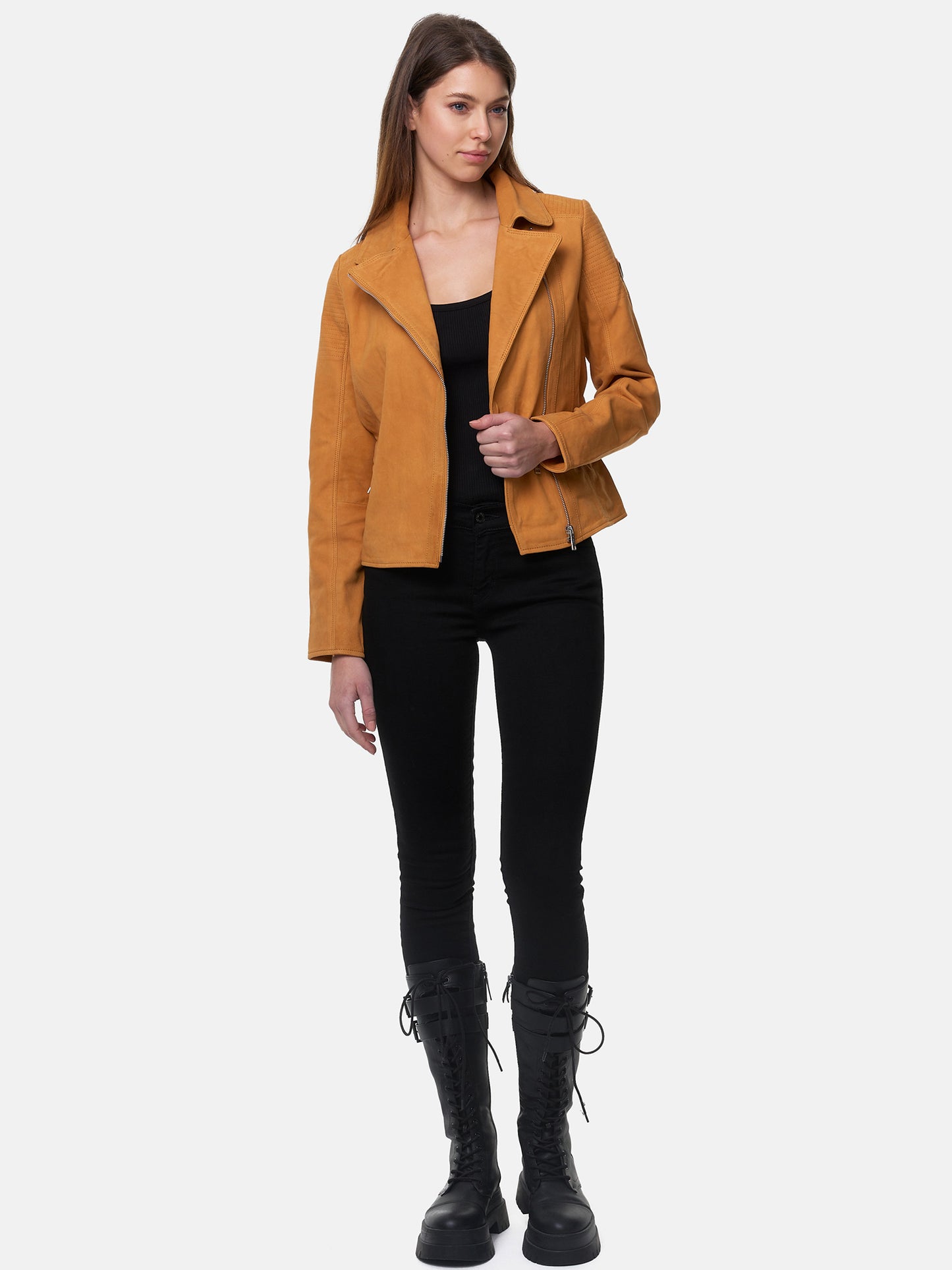 Veste en cuir pour femme Tazzio F500