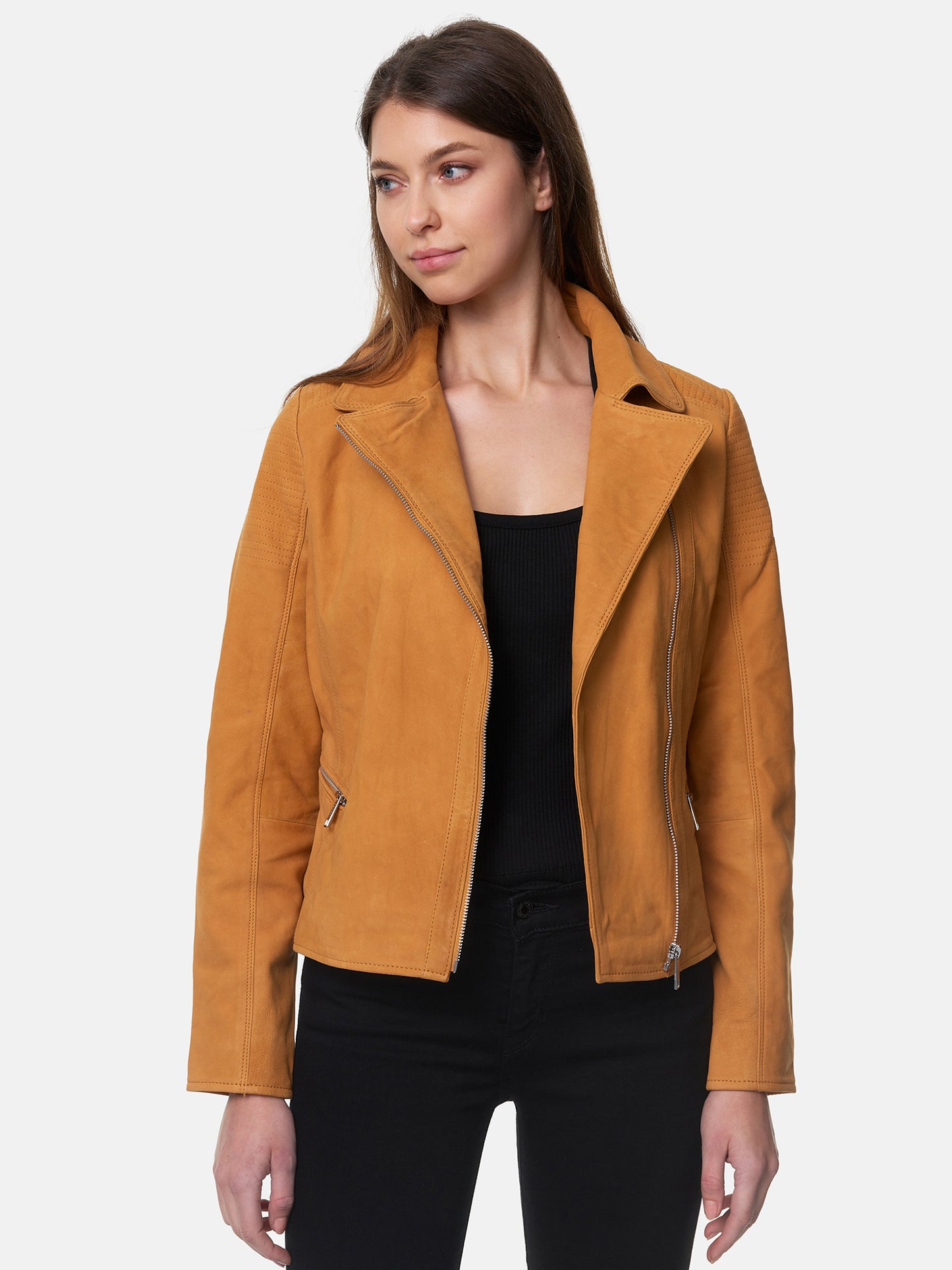 Veste en cuir pour femme Tazzio F500