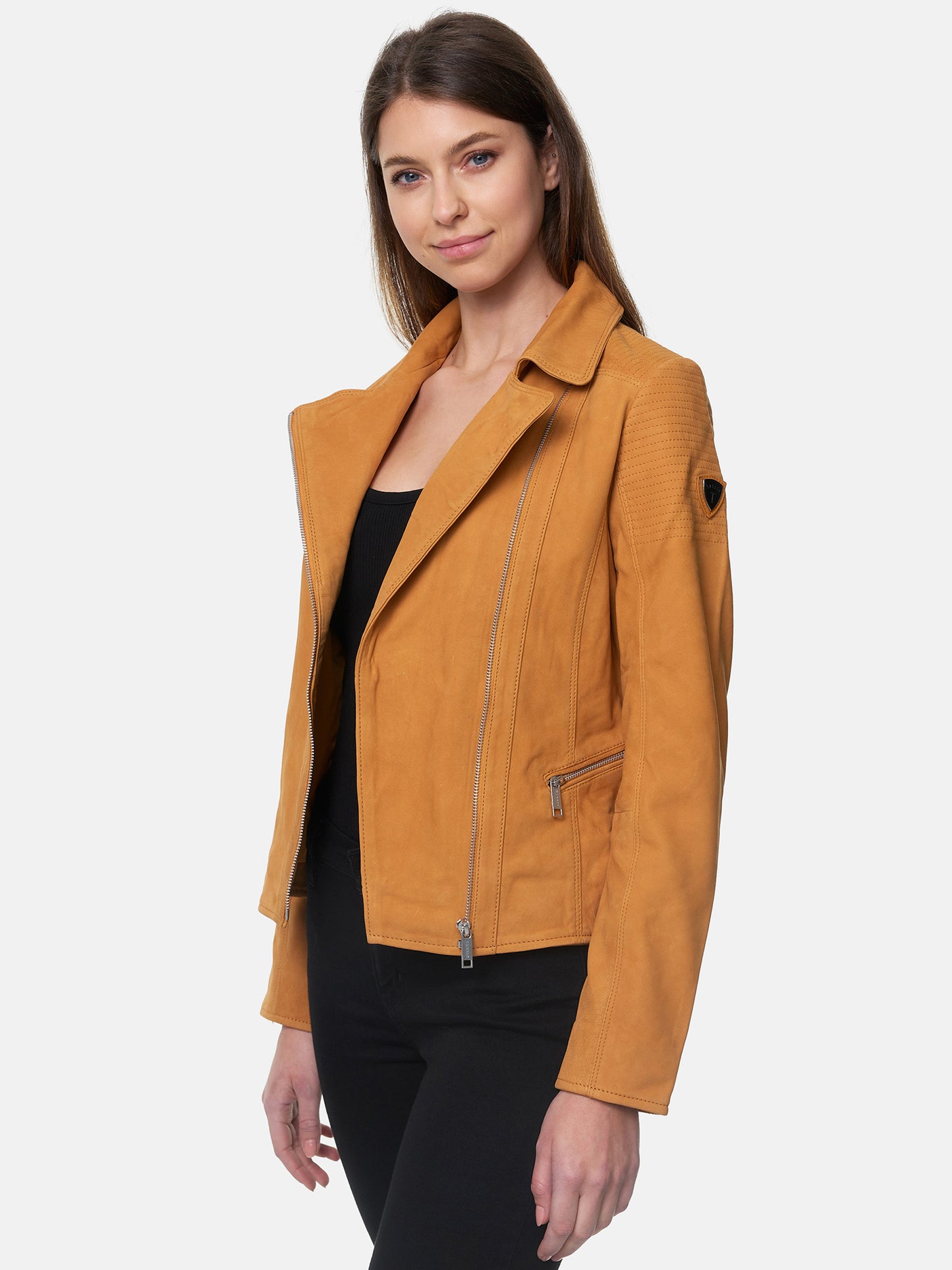 Veste en cuir pour femme Tazzio F500