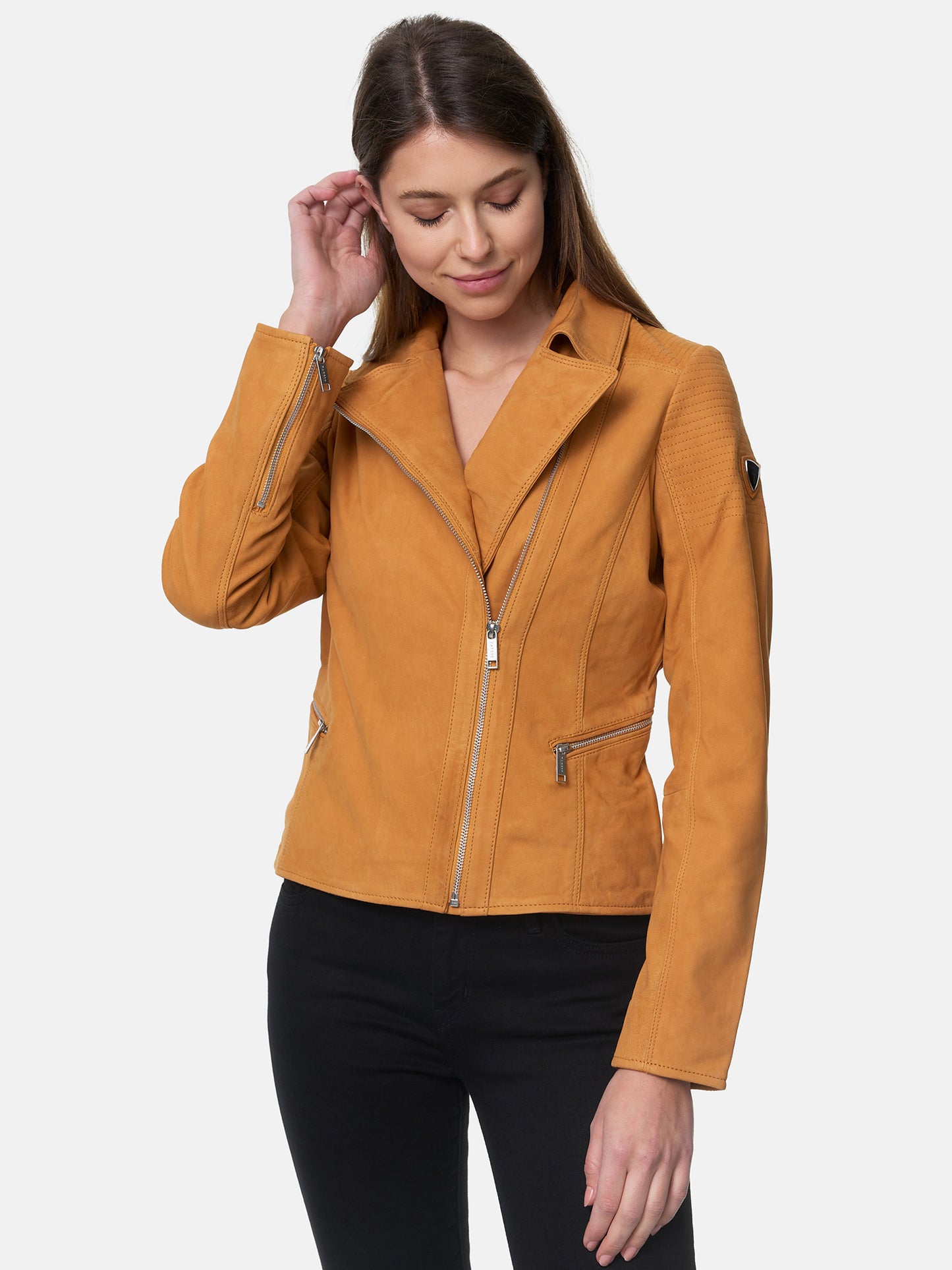 Veste en cuir pour femme Tazzio F500