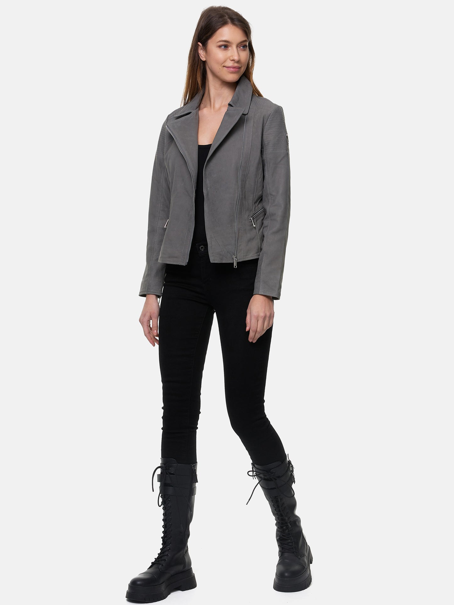 Veste en cuir pour femme Tazzio F500