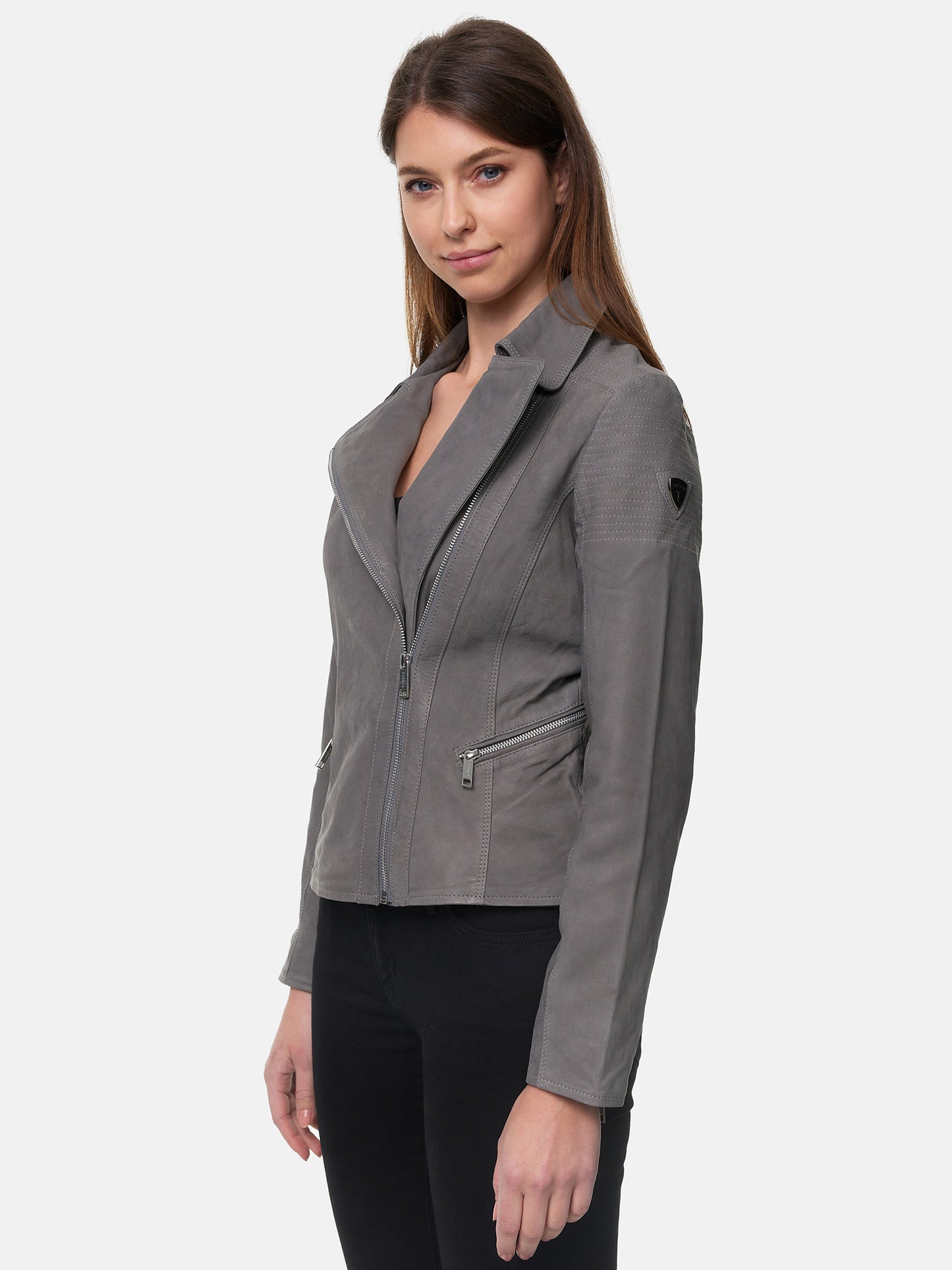Veste en cuir pour femme Tazzio F500