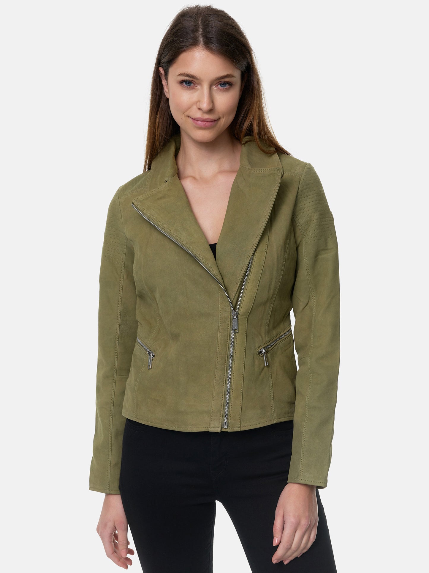 Veste en cuir pour femme Tazzio F500