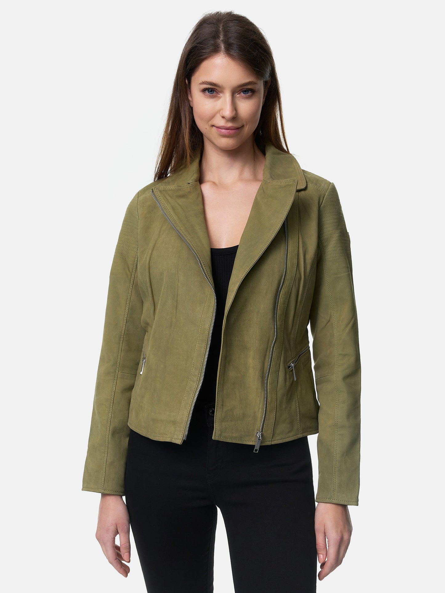 Veste en cuir pour femme Tazzio F500