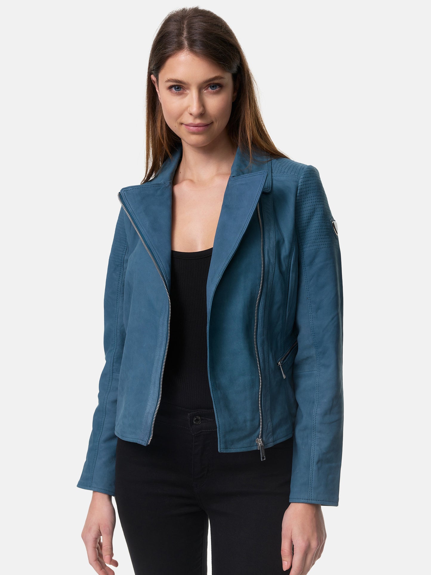 Veste en cuir pour femme Tazzio F500
