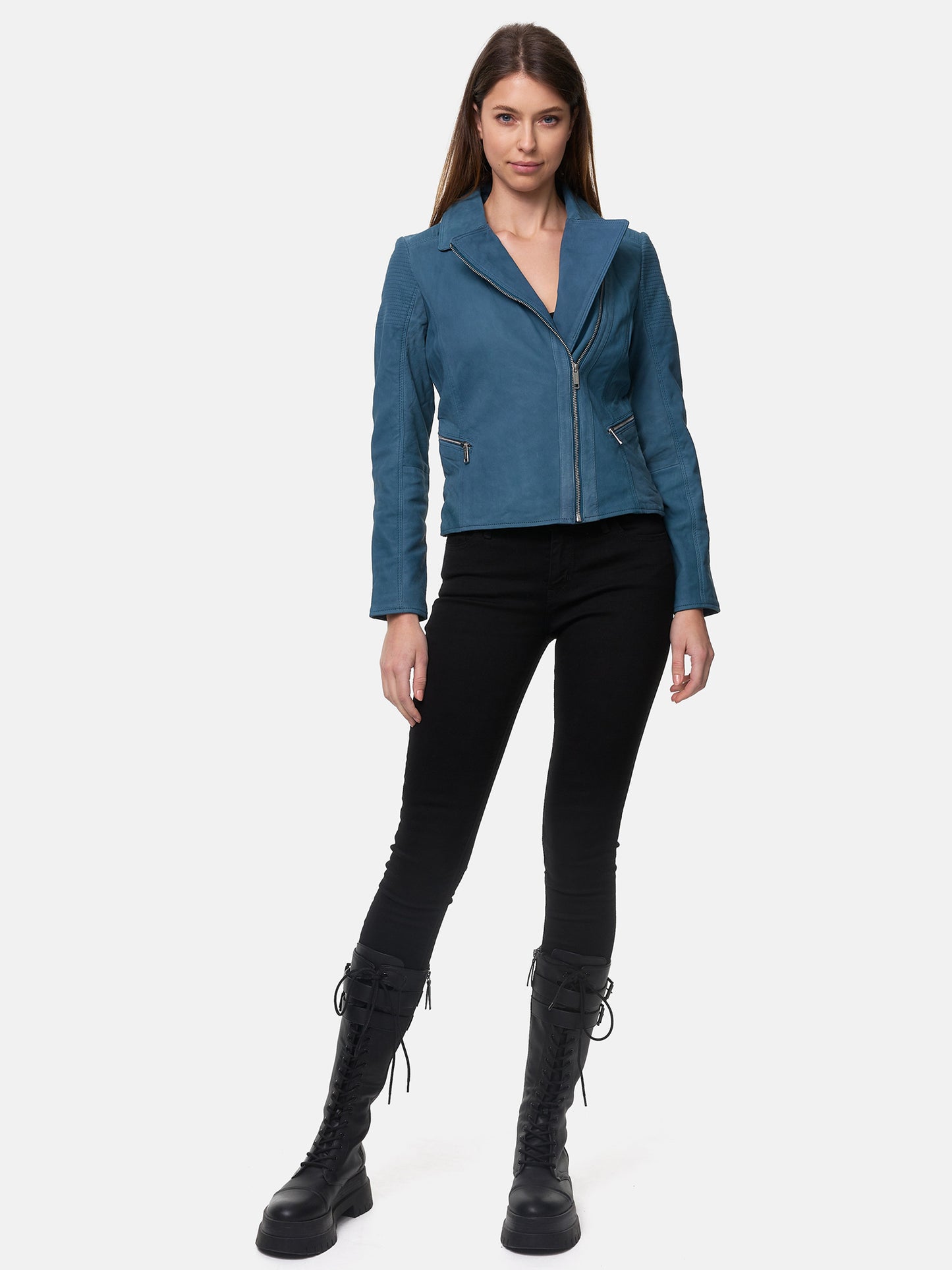 Veste en cuir pour femme Tazzio F500