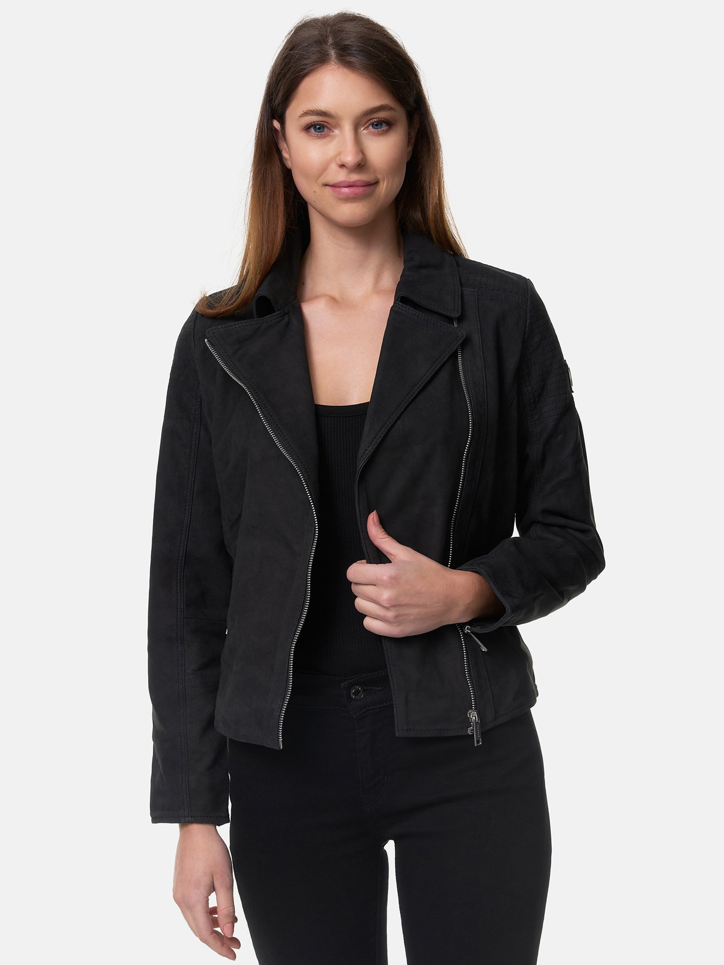 Veste en cuir pour femme Tazzio F500