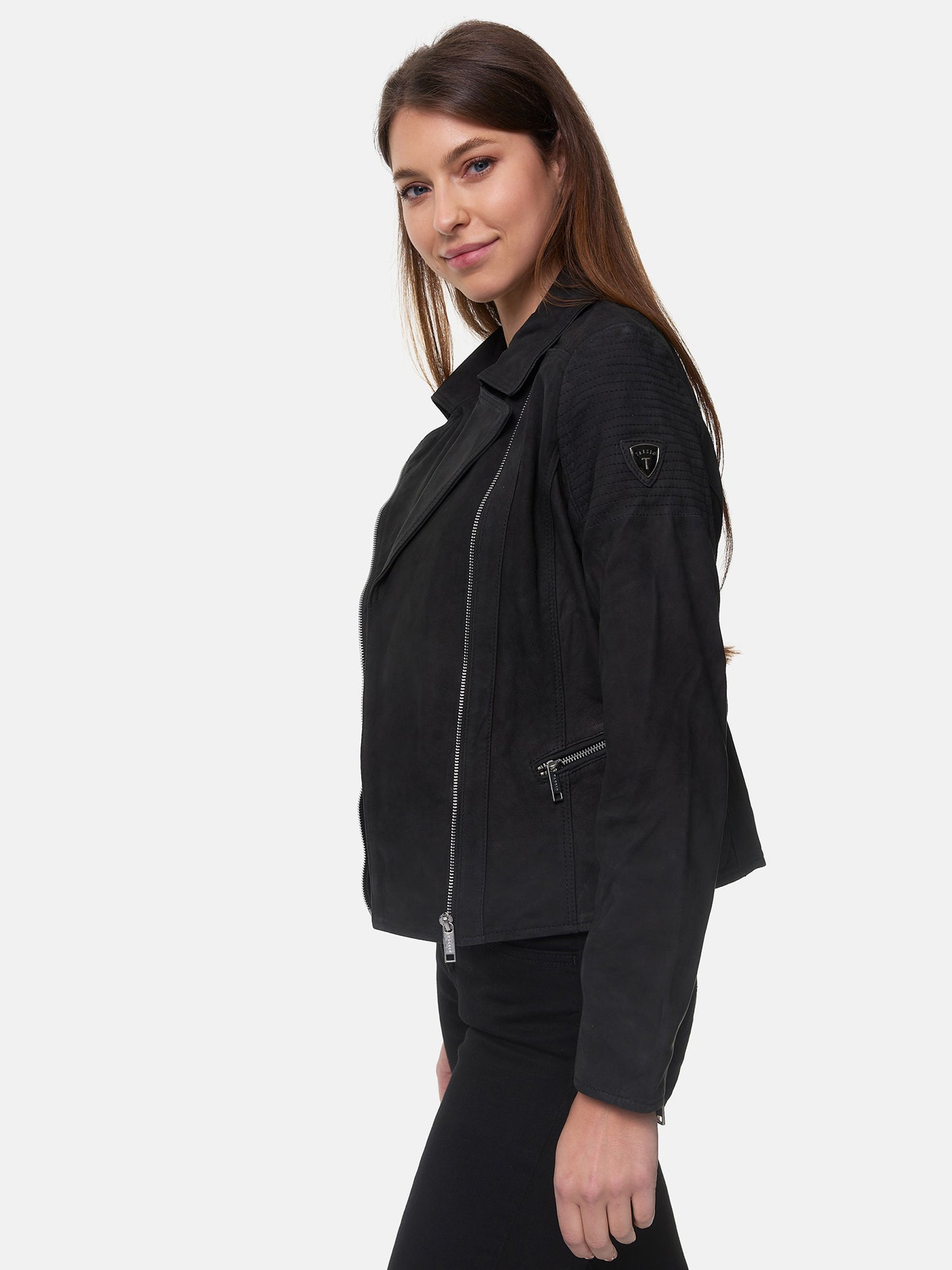 Veste en cuir pour femme Tazzio F500