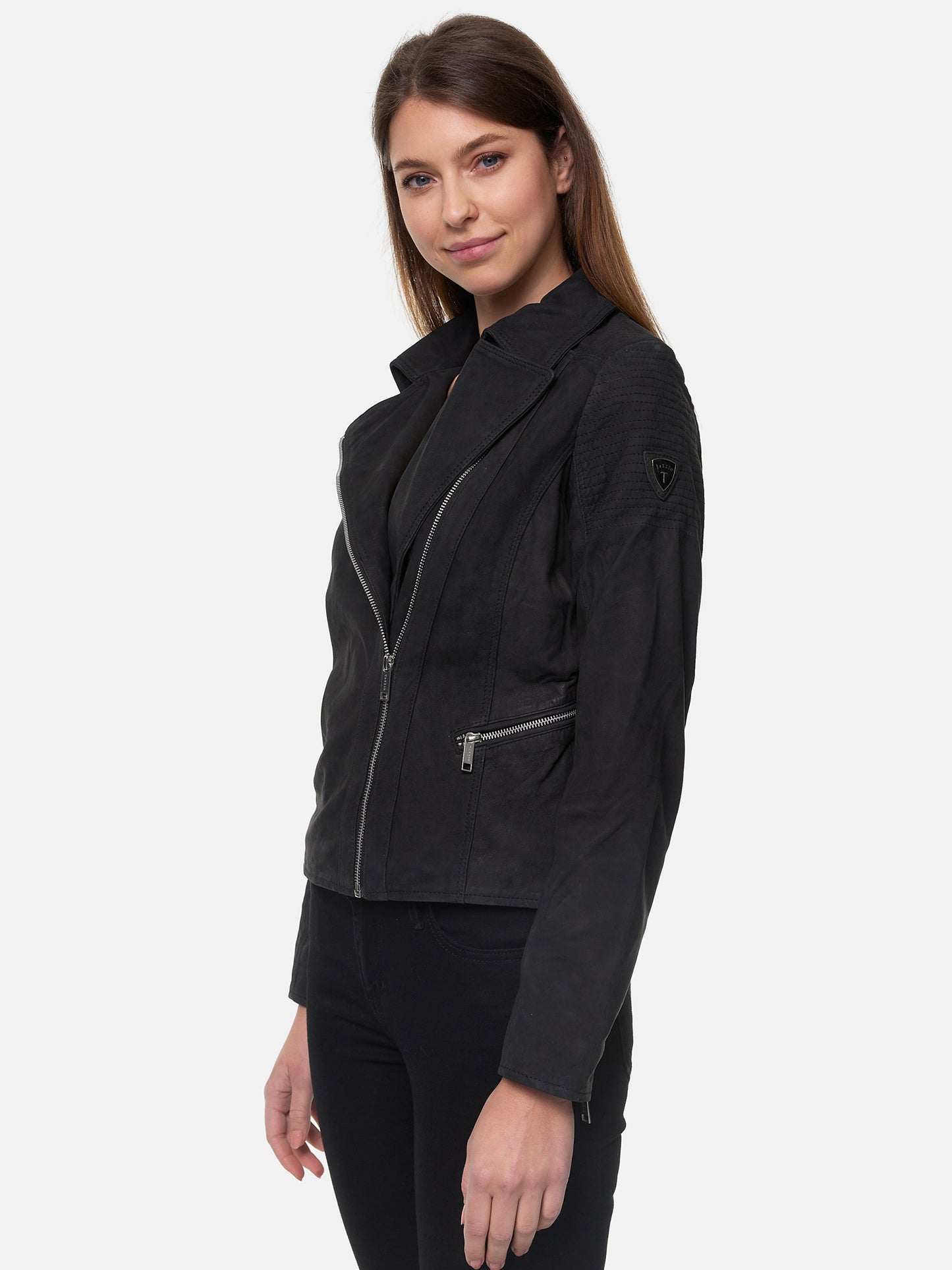 Veste en cuir pour femme Tazzio F500