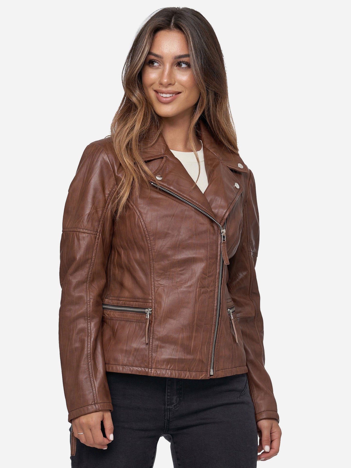 Tazzio Damen Lederjacke F501