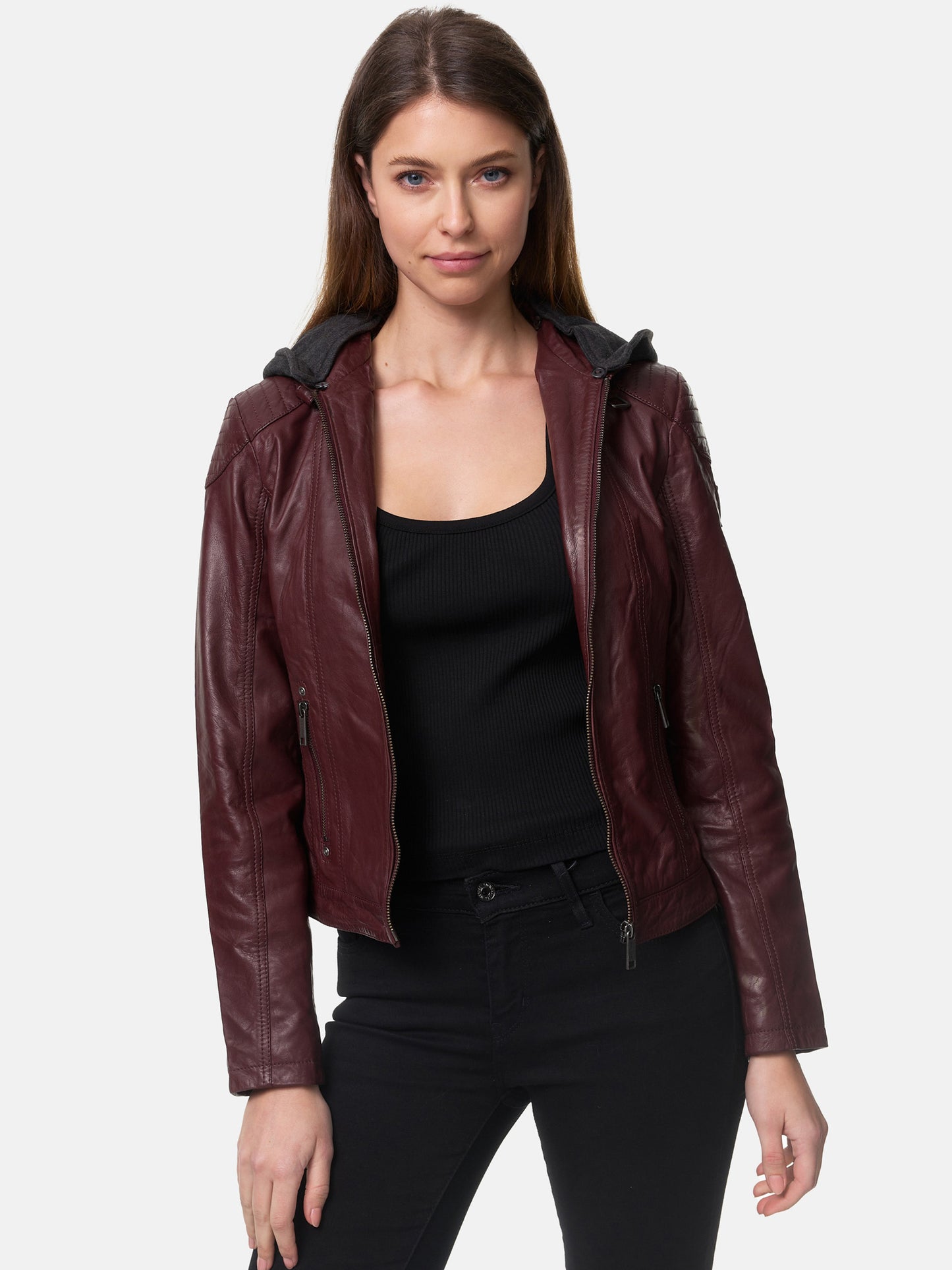 Tazzio Damen Lederjacke F503