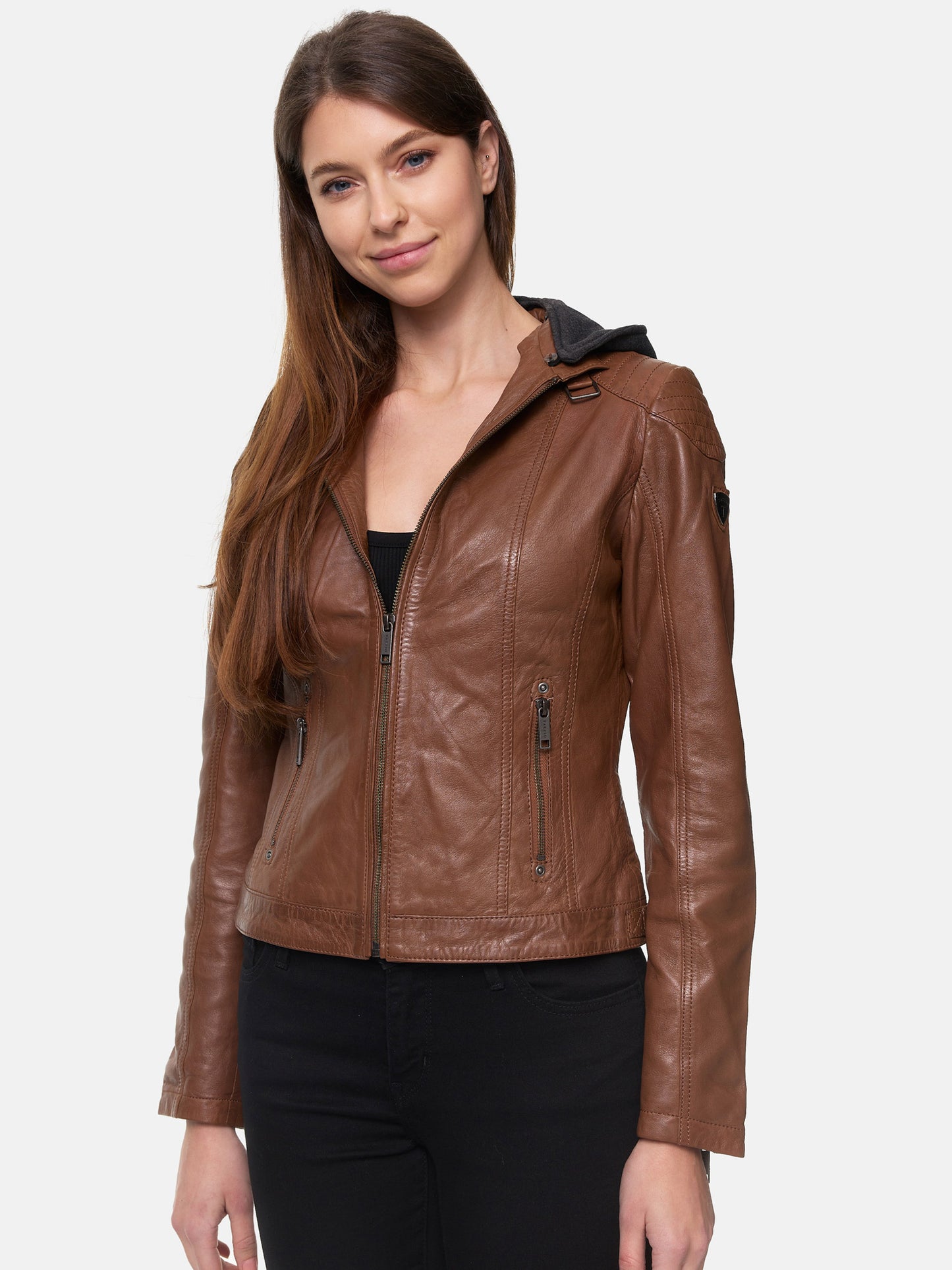 Tazzio Damen Lederjacke F503