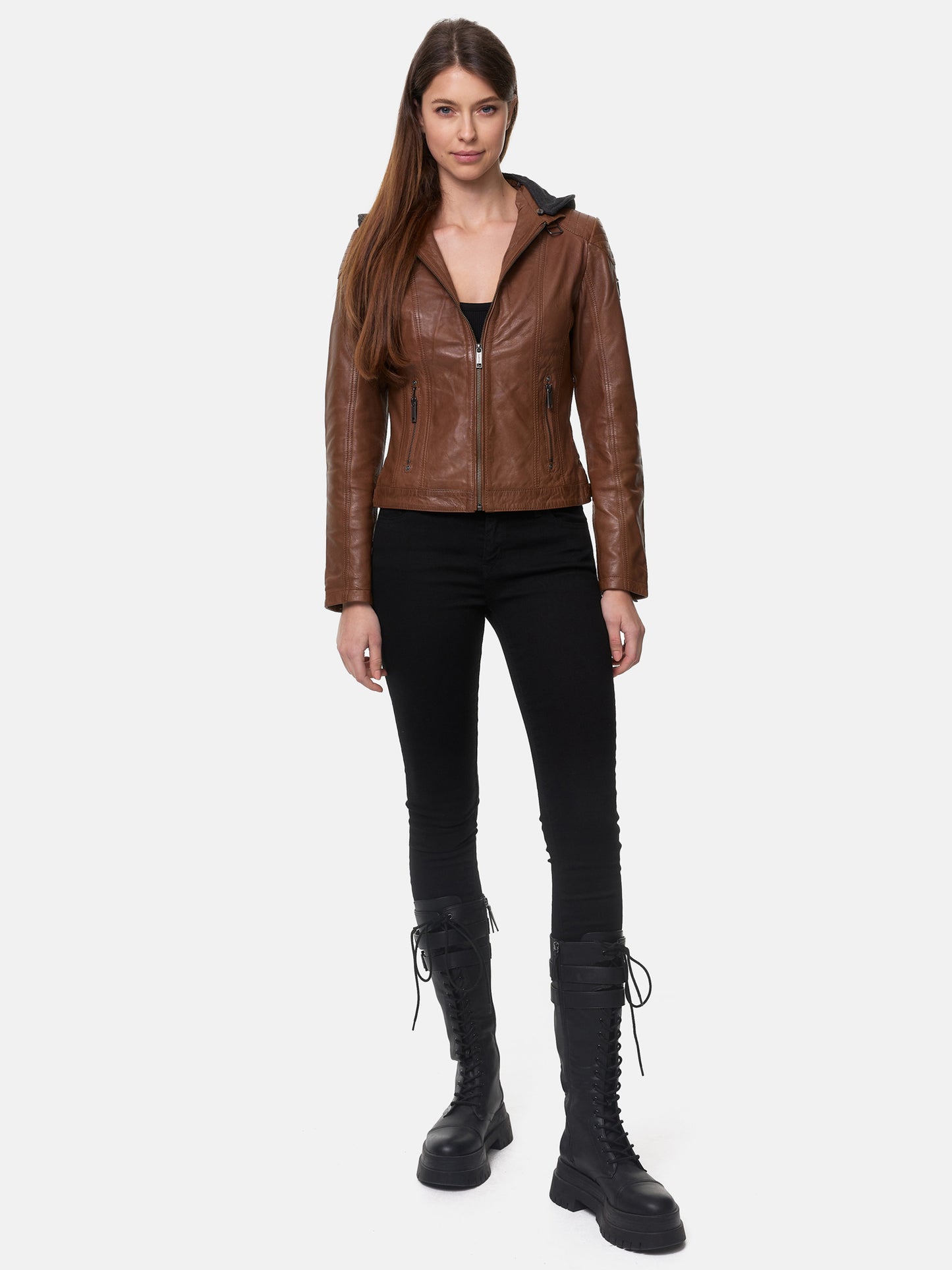 Tazzio Damen Lederjacke F503