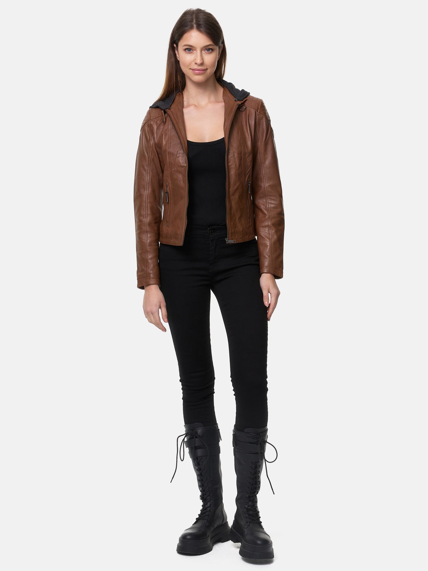 Tazzio Damen Lederjacke F503
