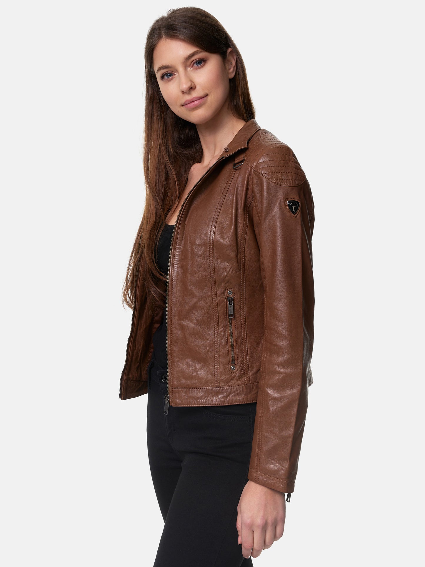 Tazzio Damen Lederjacke F503