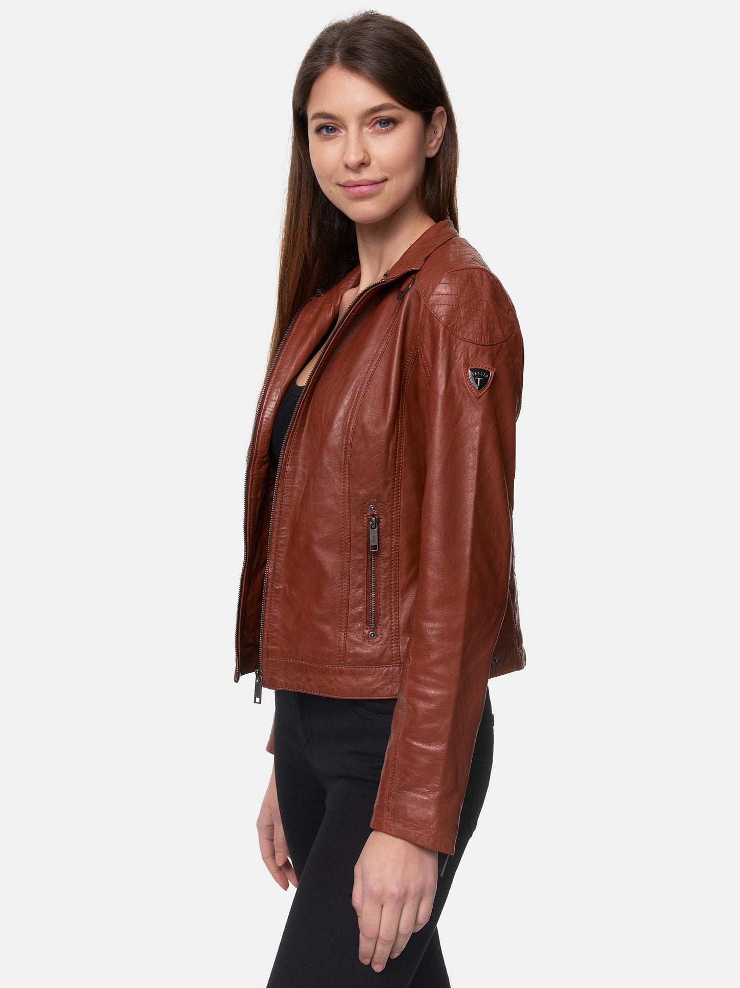 Tazzio Damen Lederjacke F503