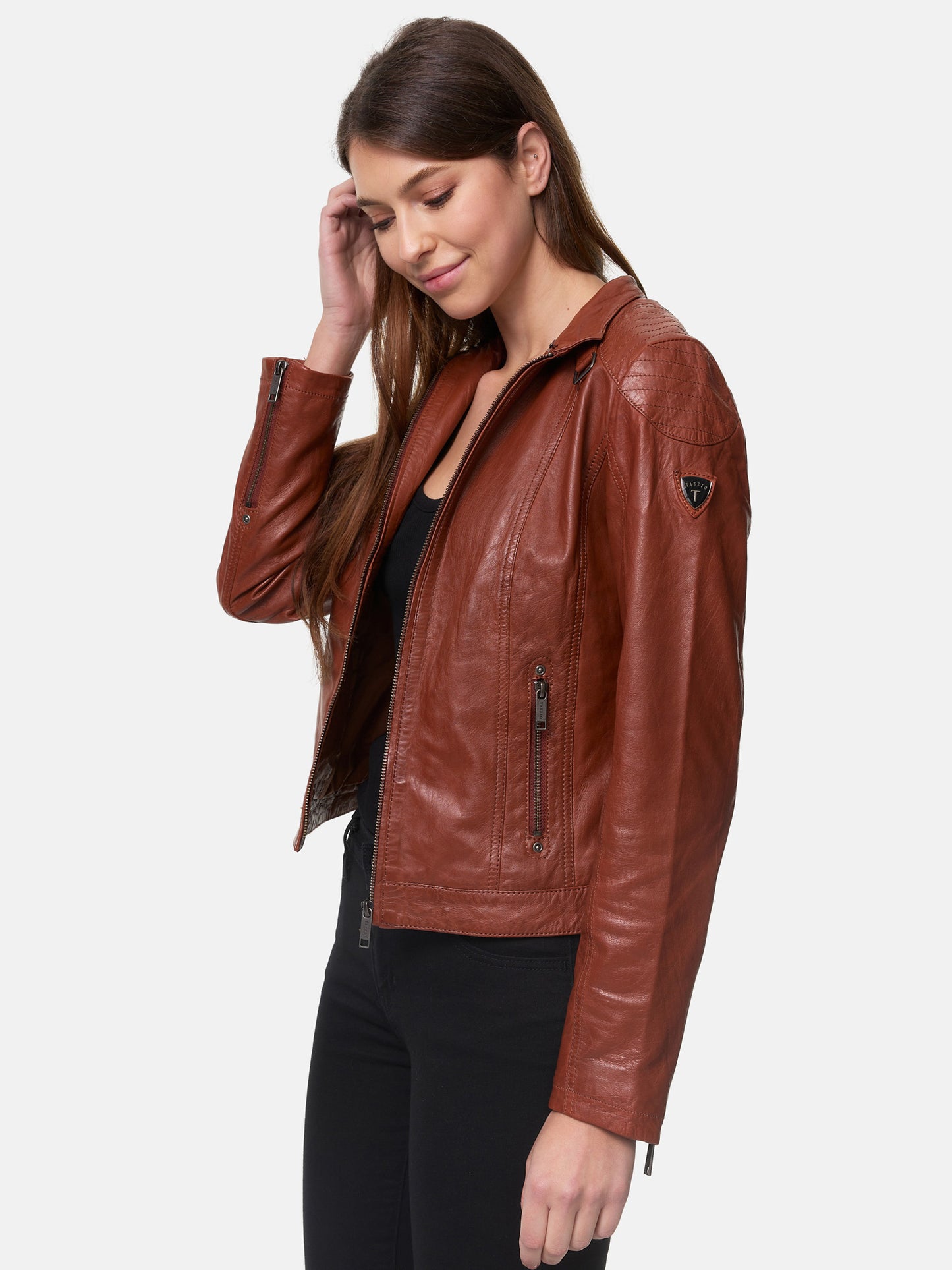Tazzio Damen Lederjacke F503