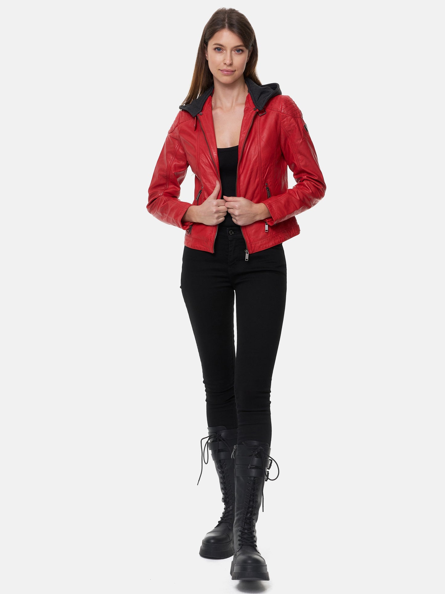 Tazzio Damen Lederjacke F503