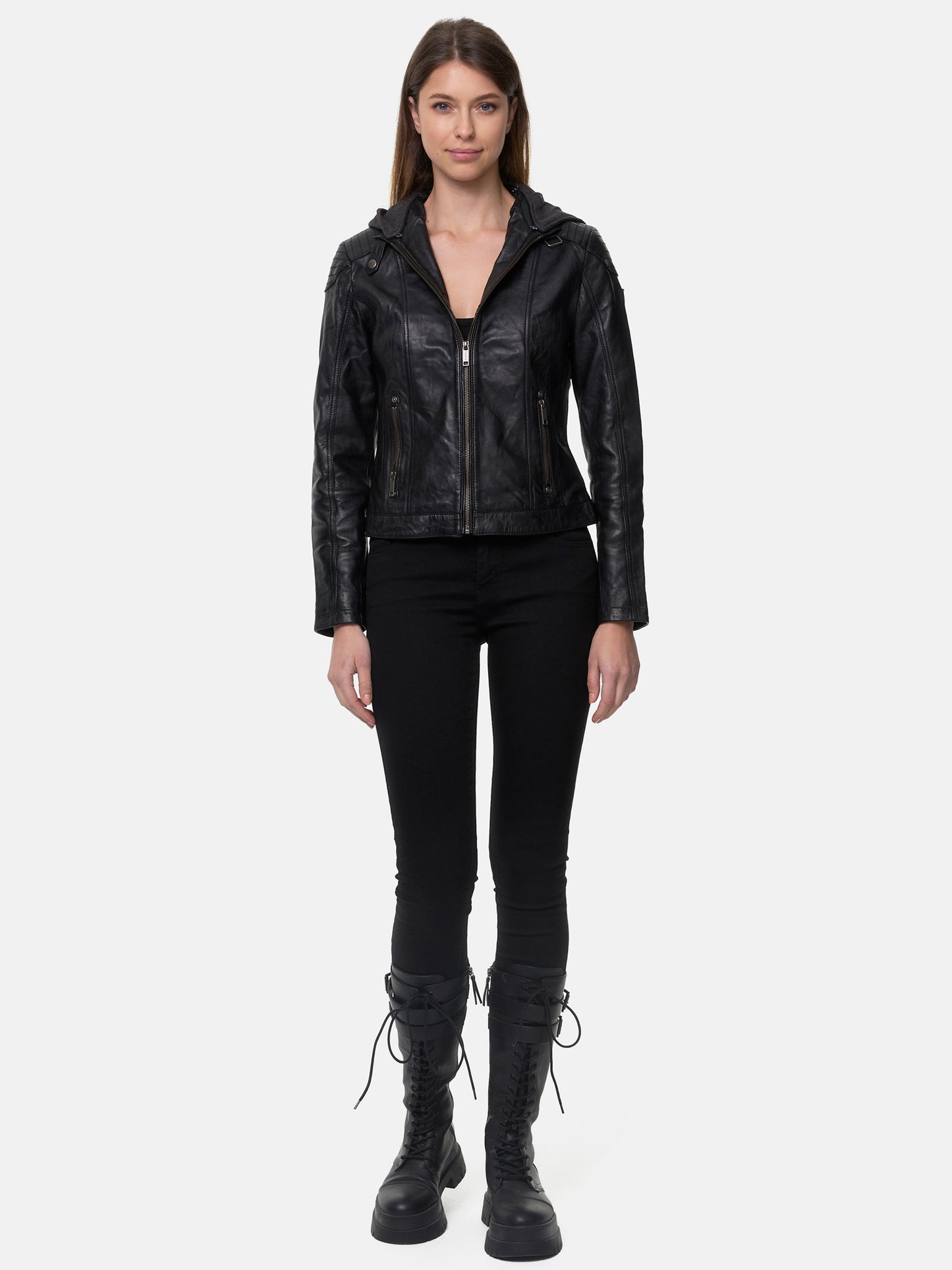 Tazzio Damen Lederjacke F503