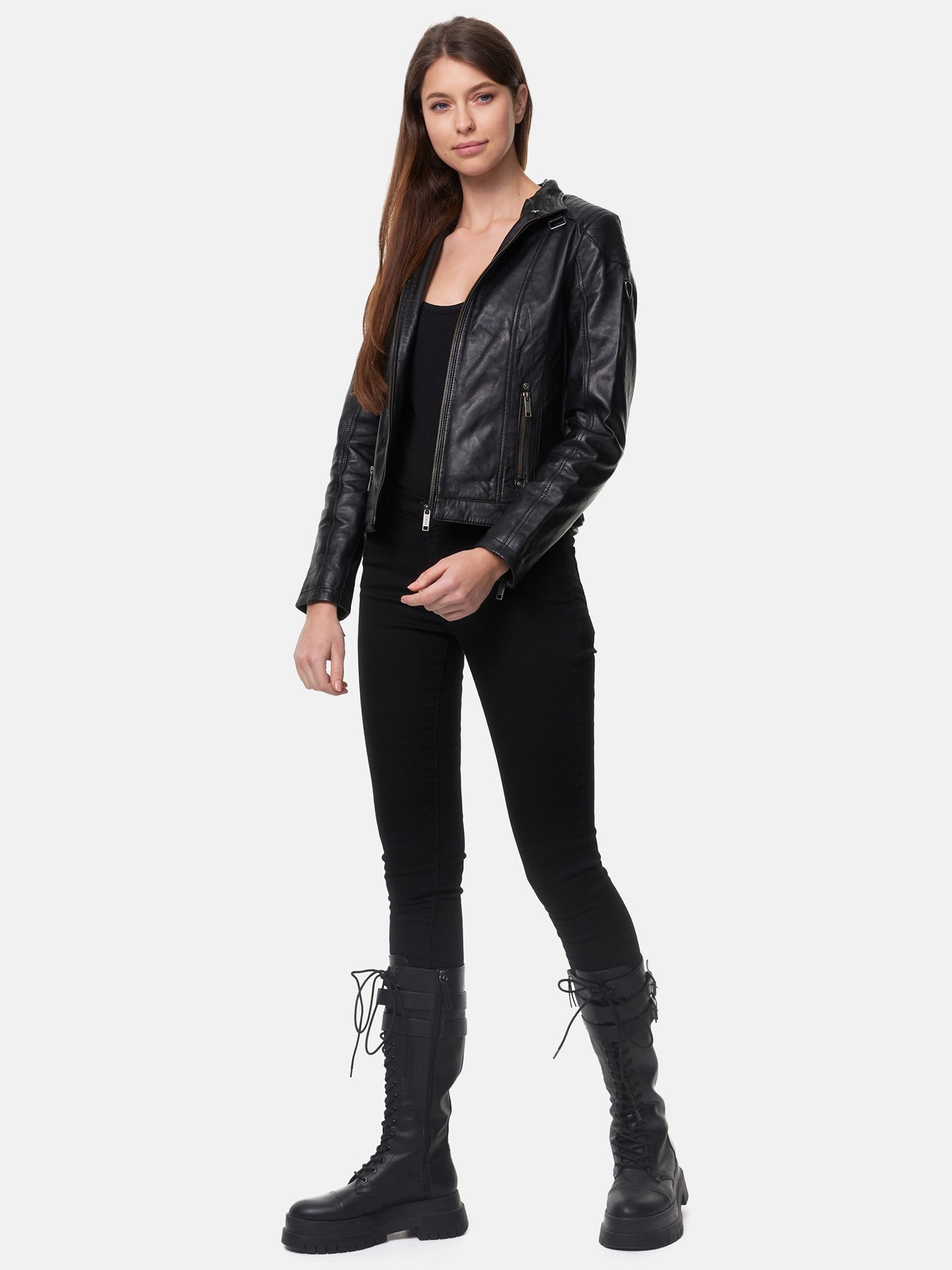 Tazzio Damen Lederjacke F503