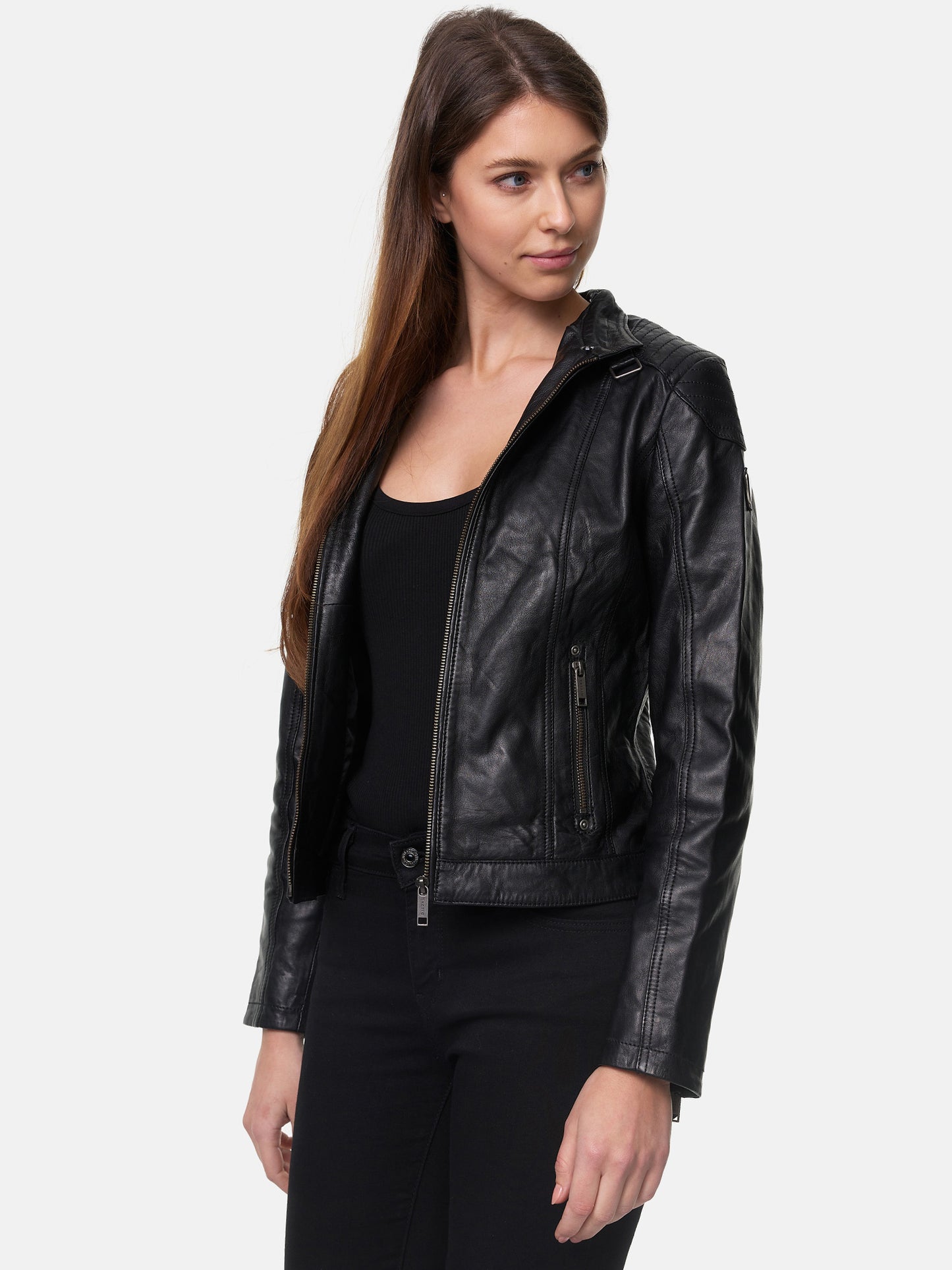 Tazzio Damen Lederjacke F503