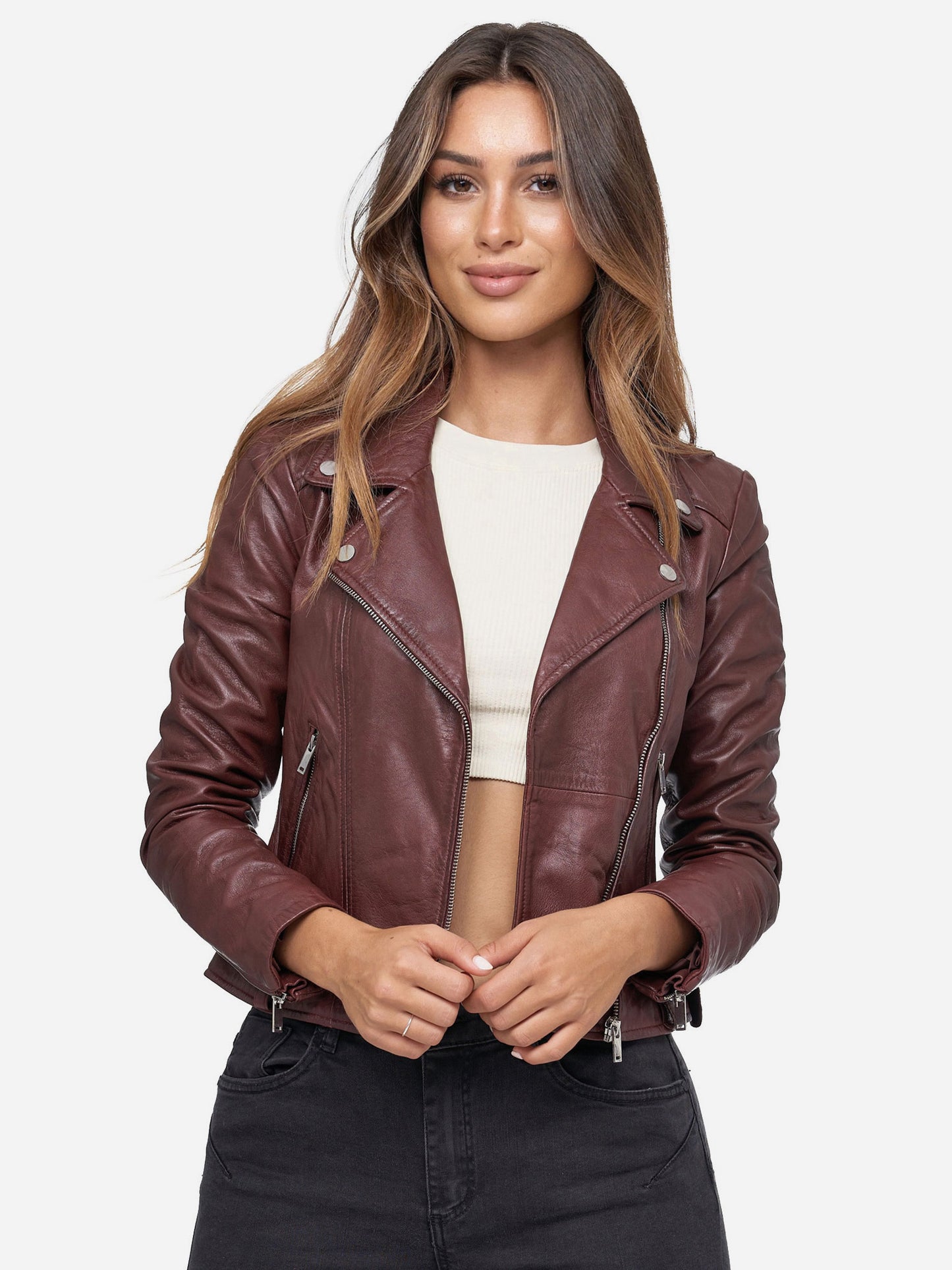 Tazzio Damen Lederjacke F507