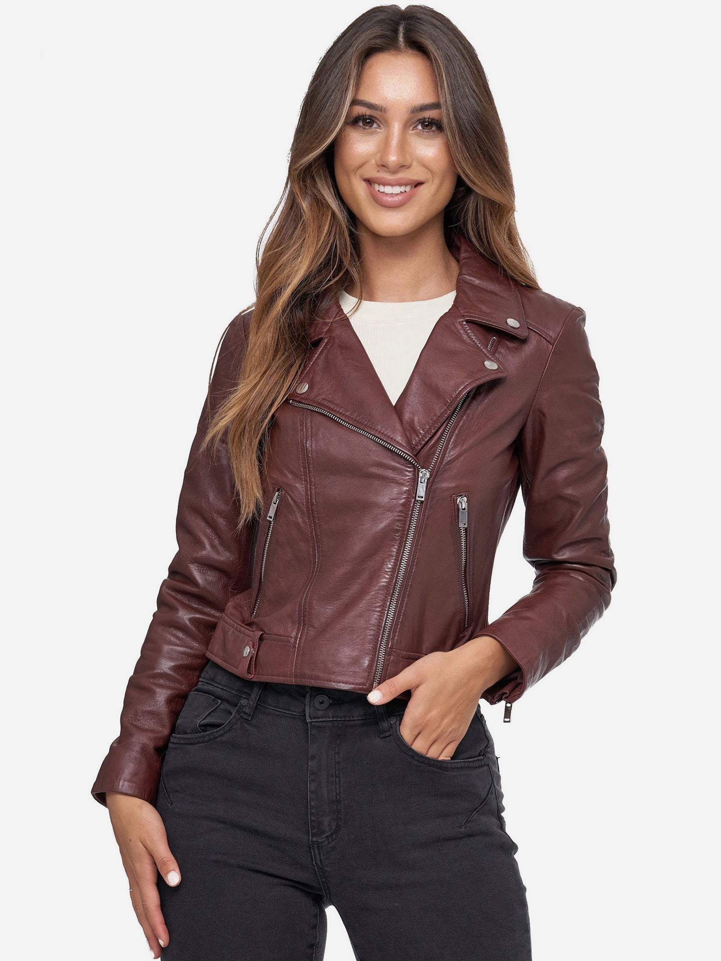 Tazzio Damen Lederjacke F507