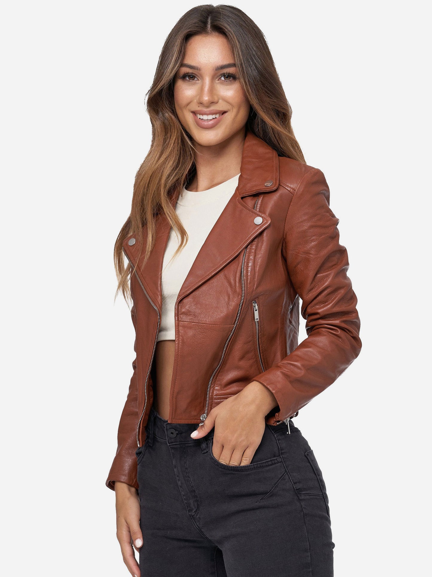 Tazzio Damen Lederjacke F507