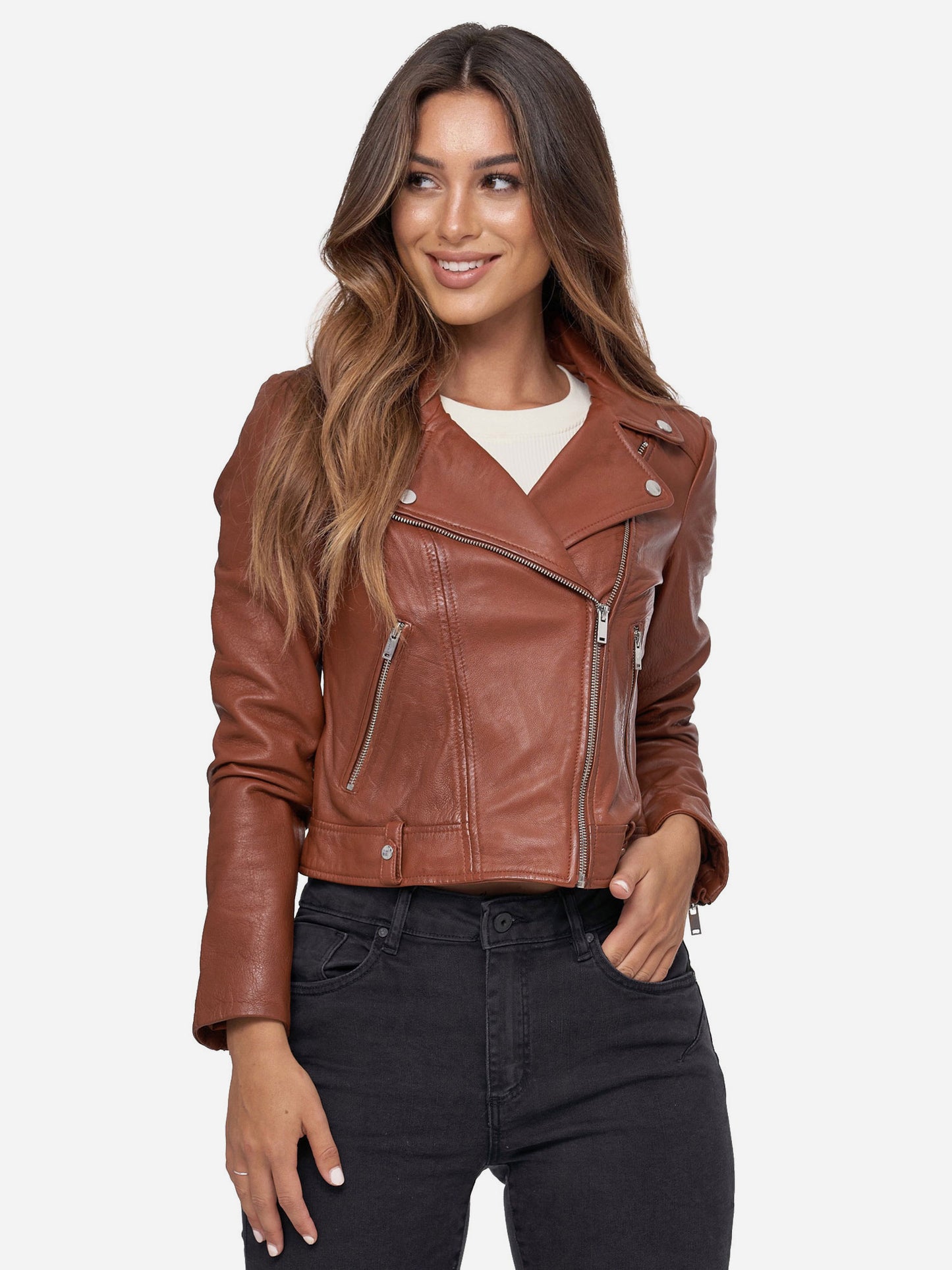 Tazzio Damen Lederjacke F507