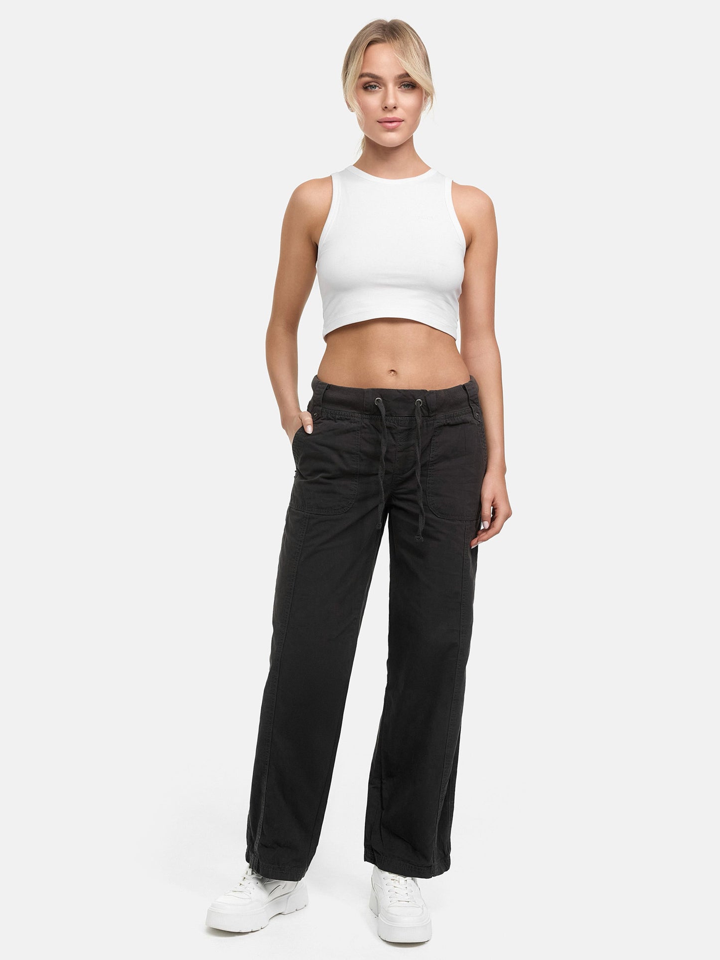 Tazzio Damen Stoffhose Straight Fit F601