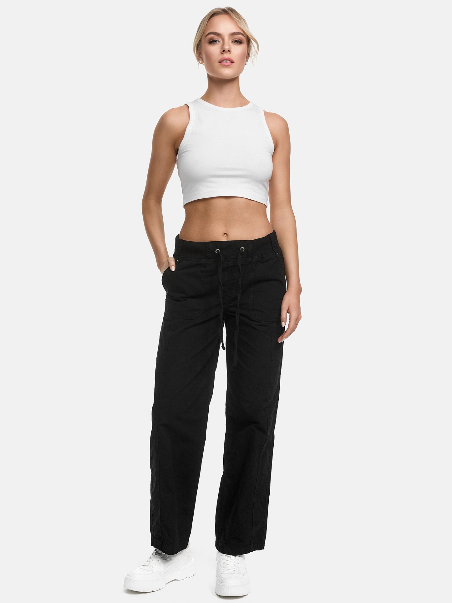 Tazzio Damen Stoffhose Straight Fit F601
