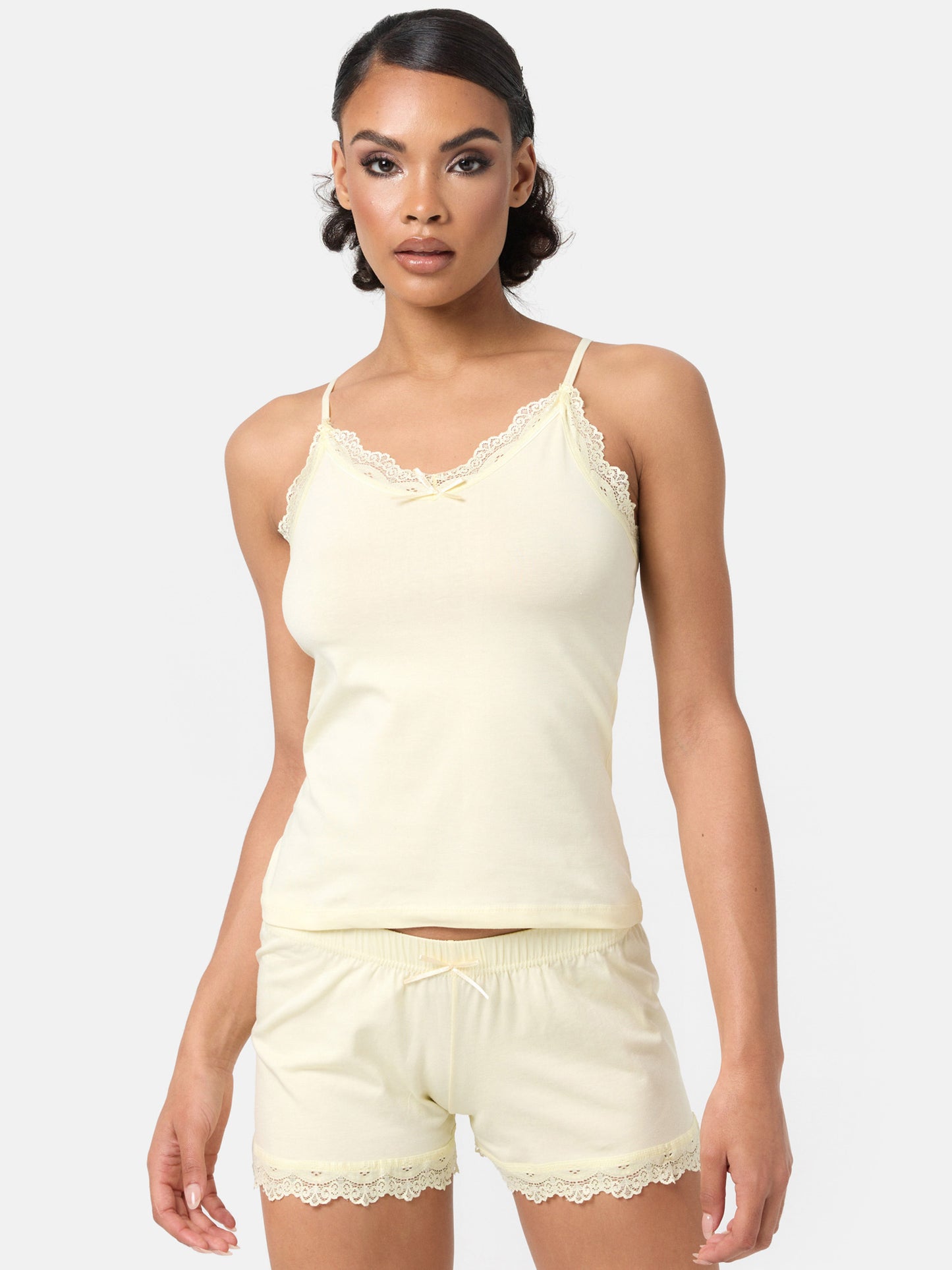 Tazzio Damen Nachtwäsche-Set Unterhemd und Panty F908