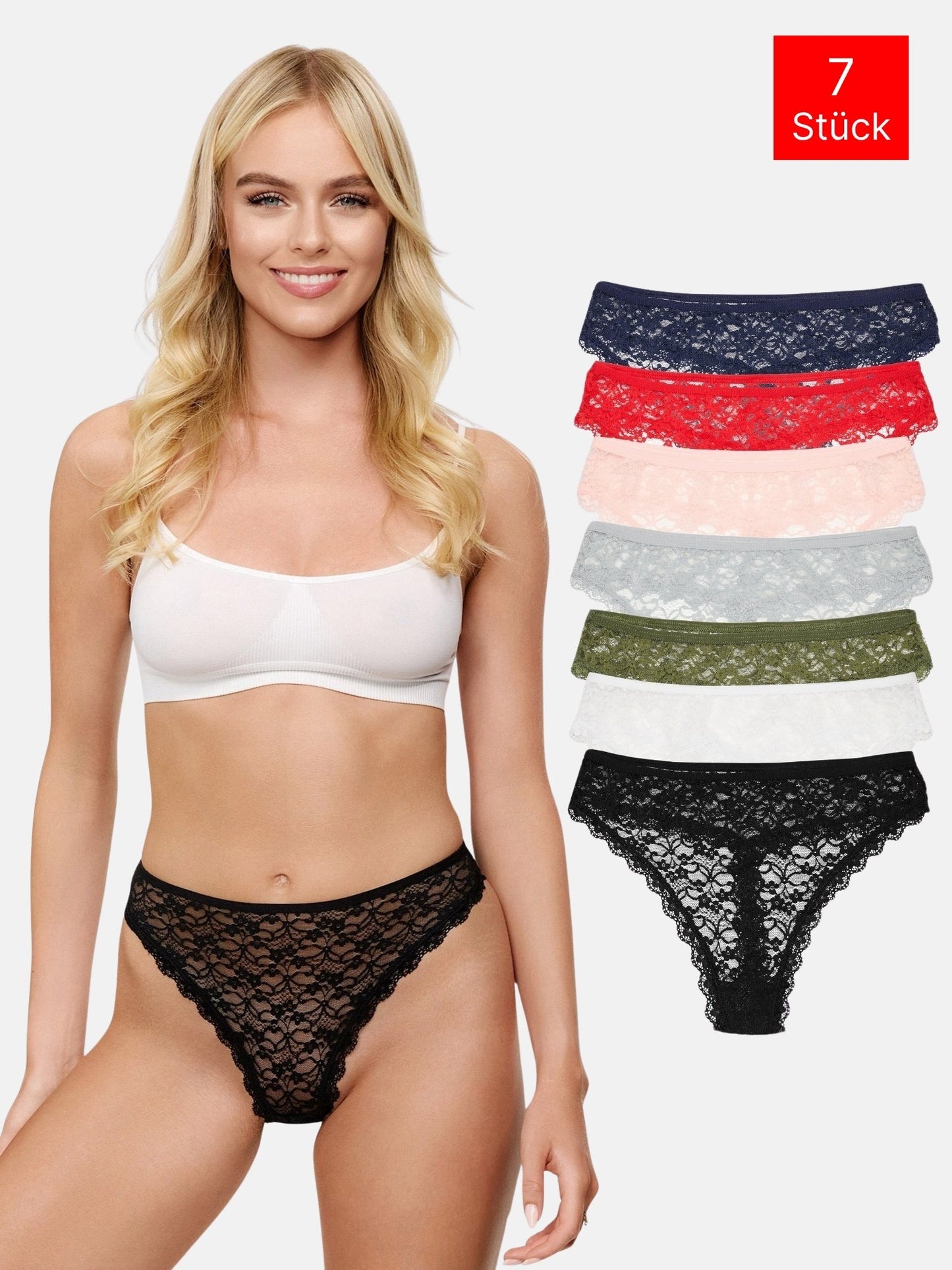 Tazzio Damen String 7er-Pack F917