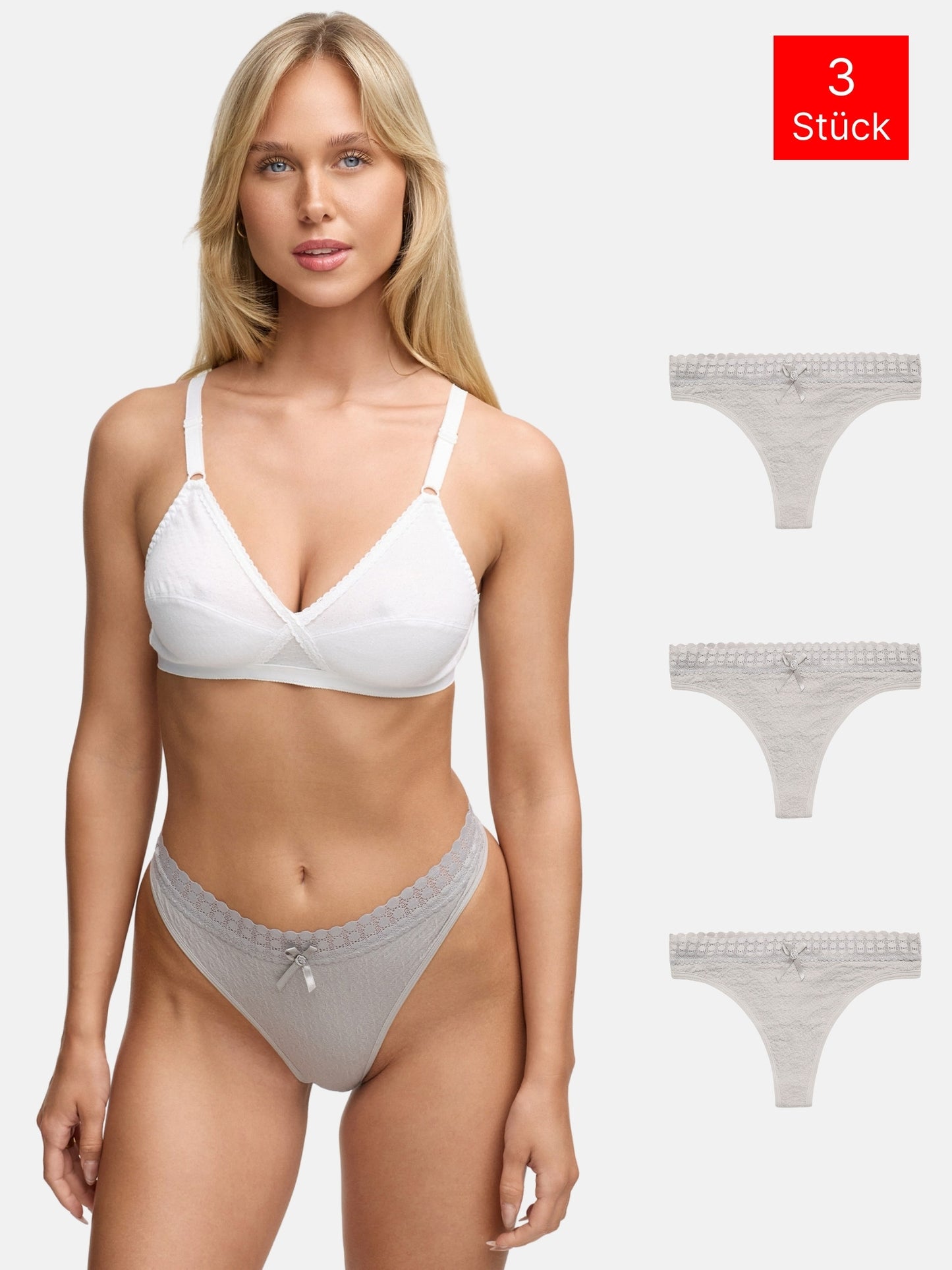 Tazzio Damen String 3er-Pack F927