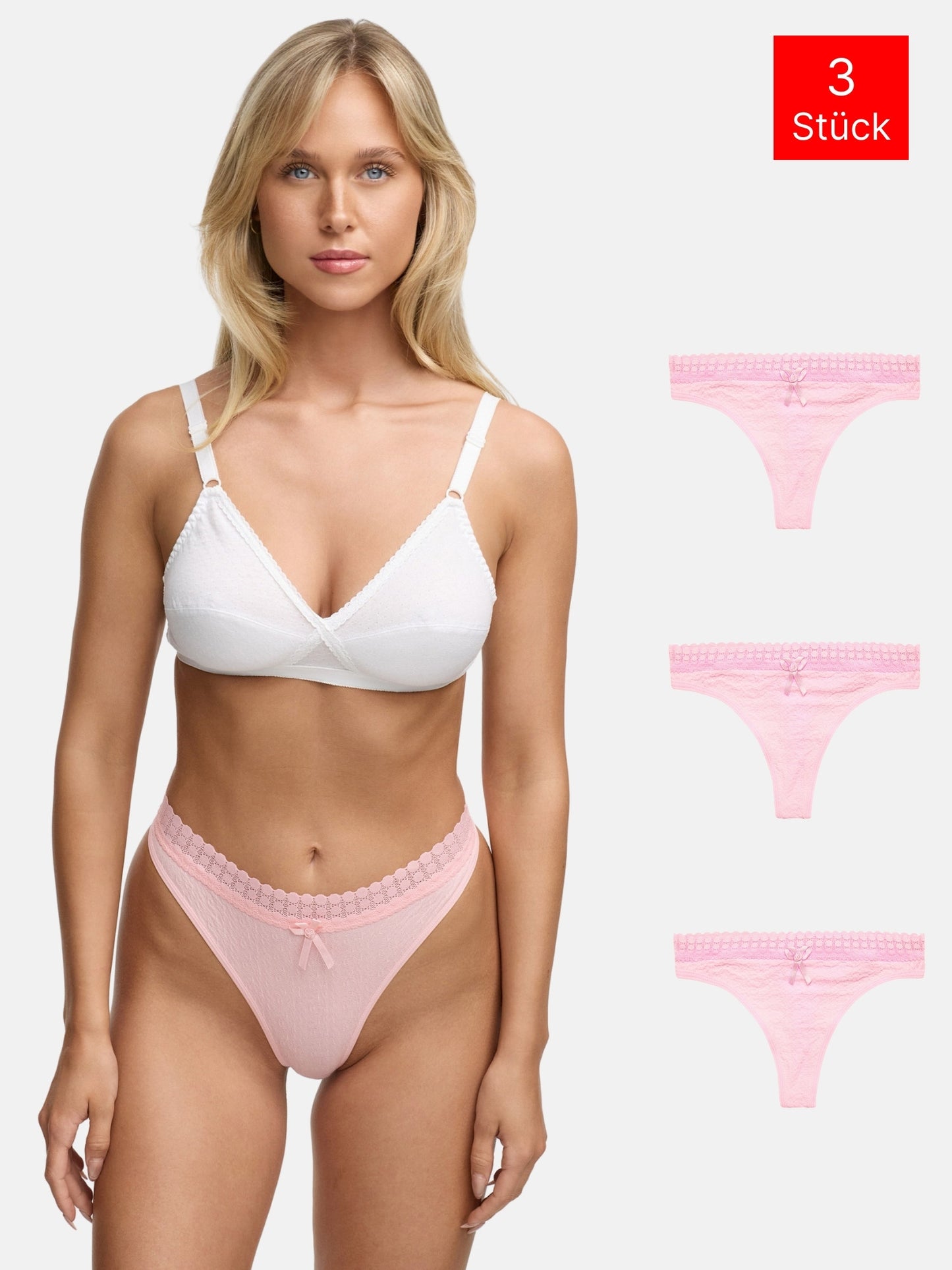 Tazzio Damen String 3er-Pack F927