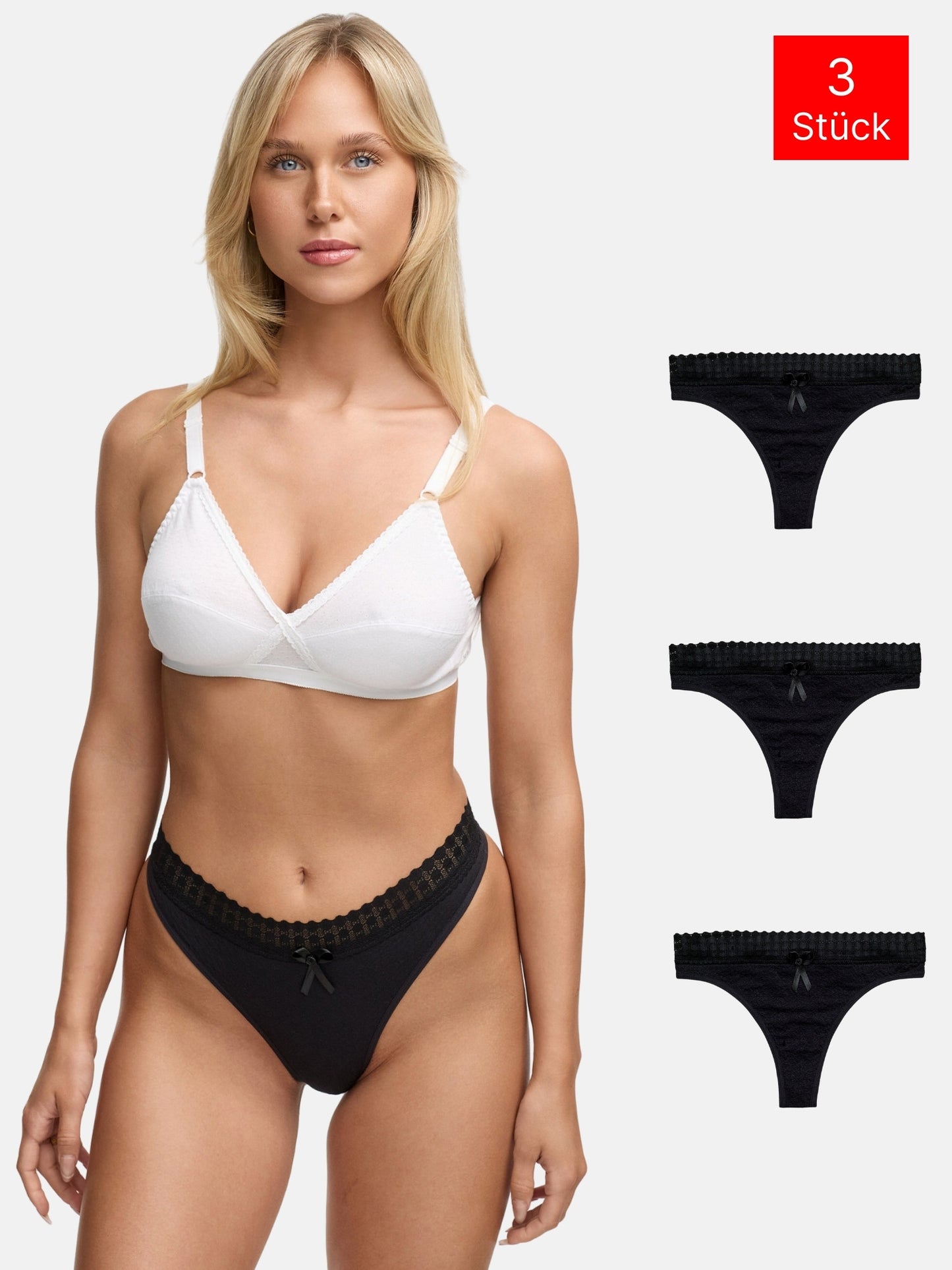 Tazzio Damen String 3er-Pack F927