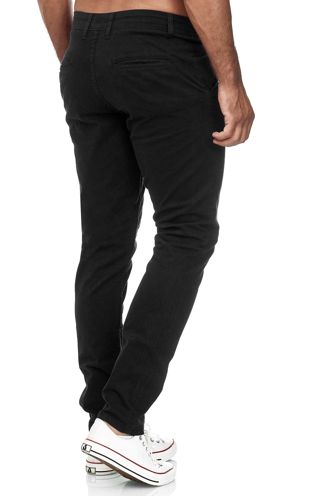 Tazzio Herren Chino Slim Fit 19530 Schwarz