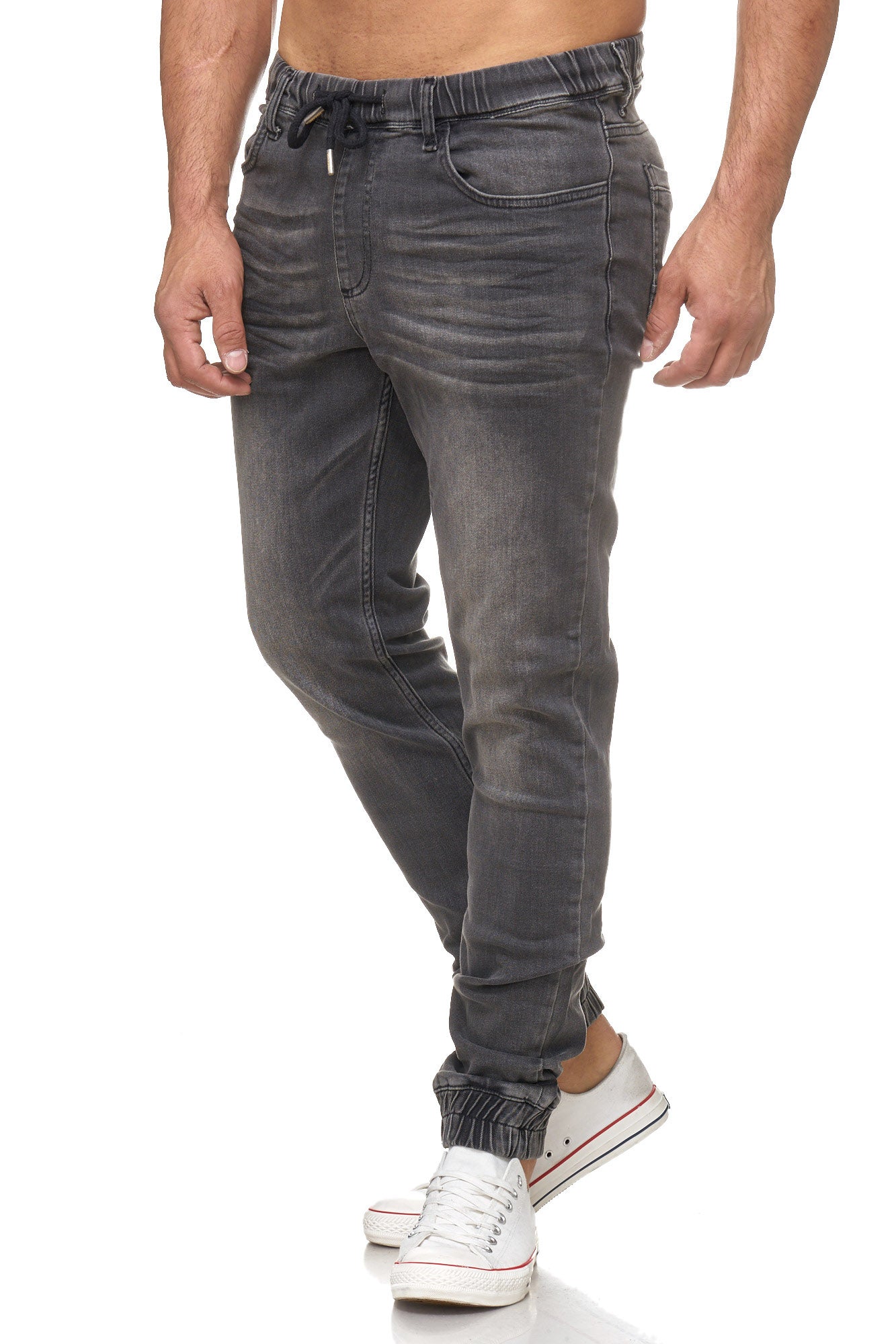 Tazzio Herren Jeans Regular Fit im Jogger-Stil 17506