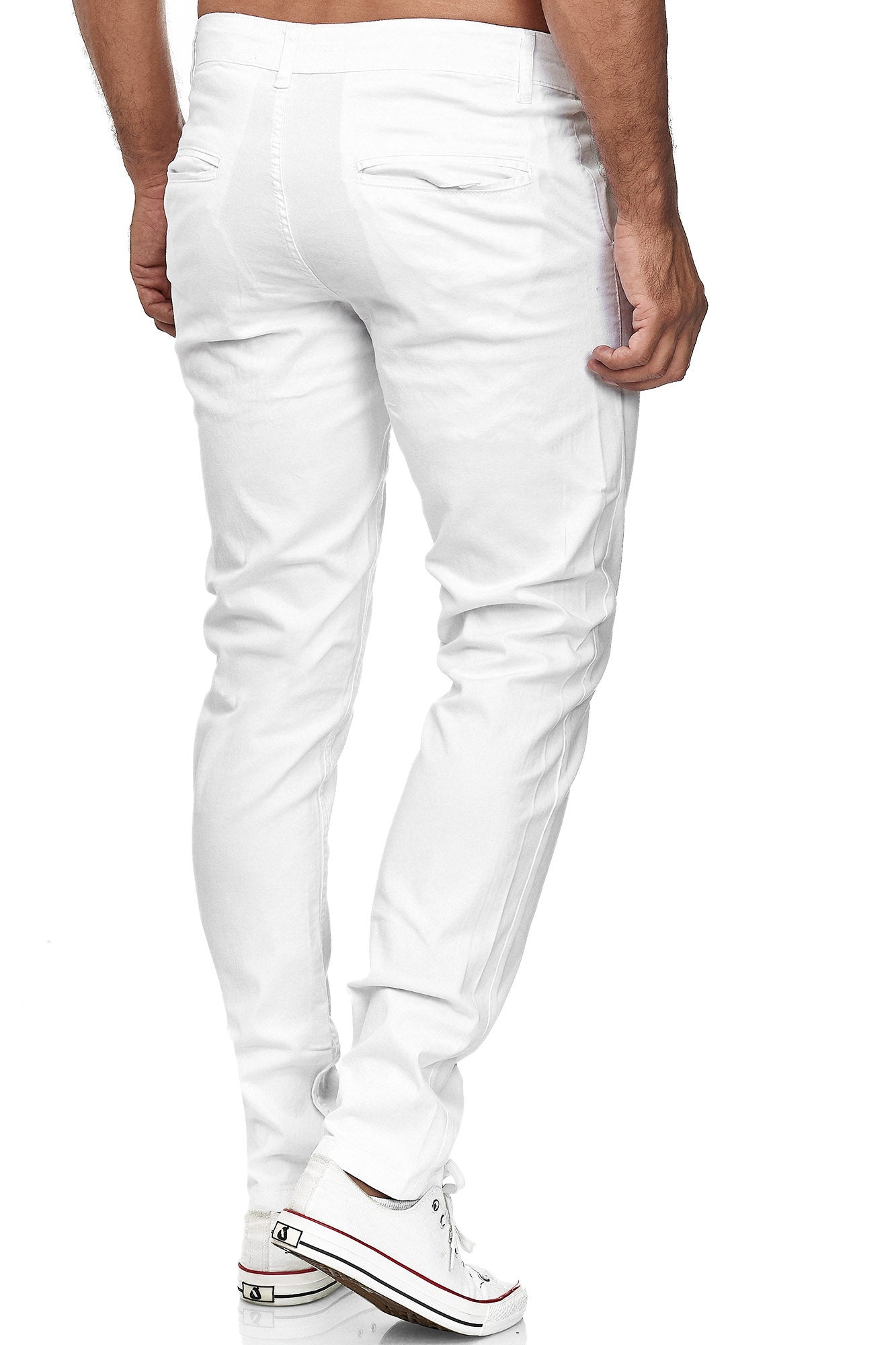 Tazzio Herren Chino Slim Fit 19530 Weiß