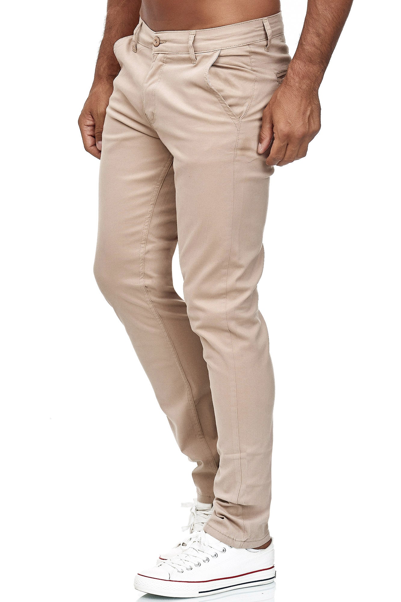 Tazzio Herren Chino Slim Fit 19530 Beige