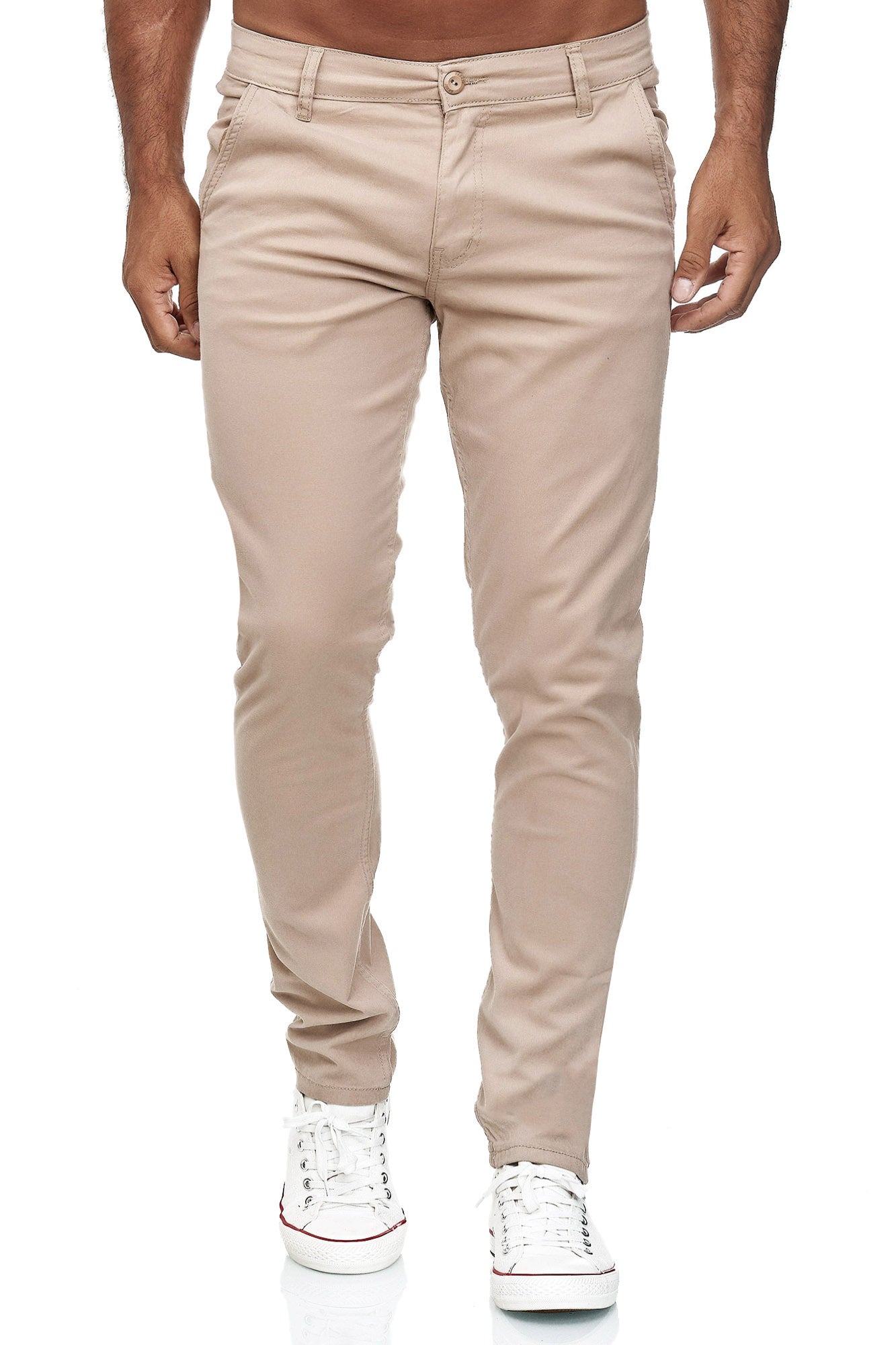 Tazzio Herren Chino Slim Fit 19530 Beige