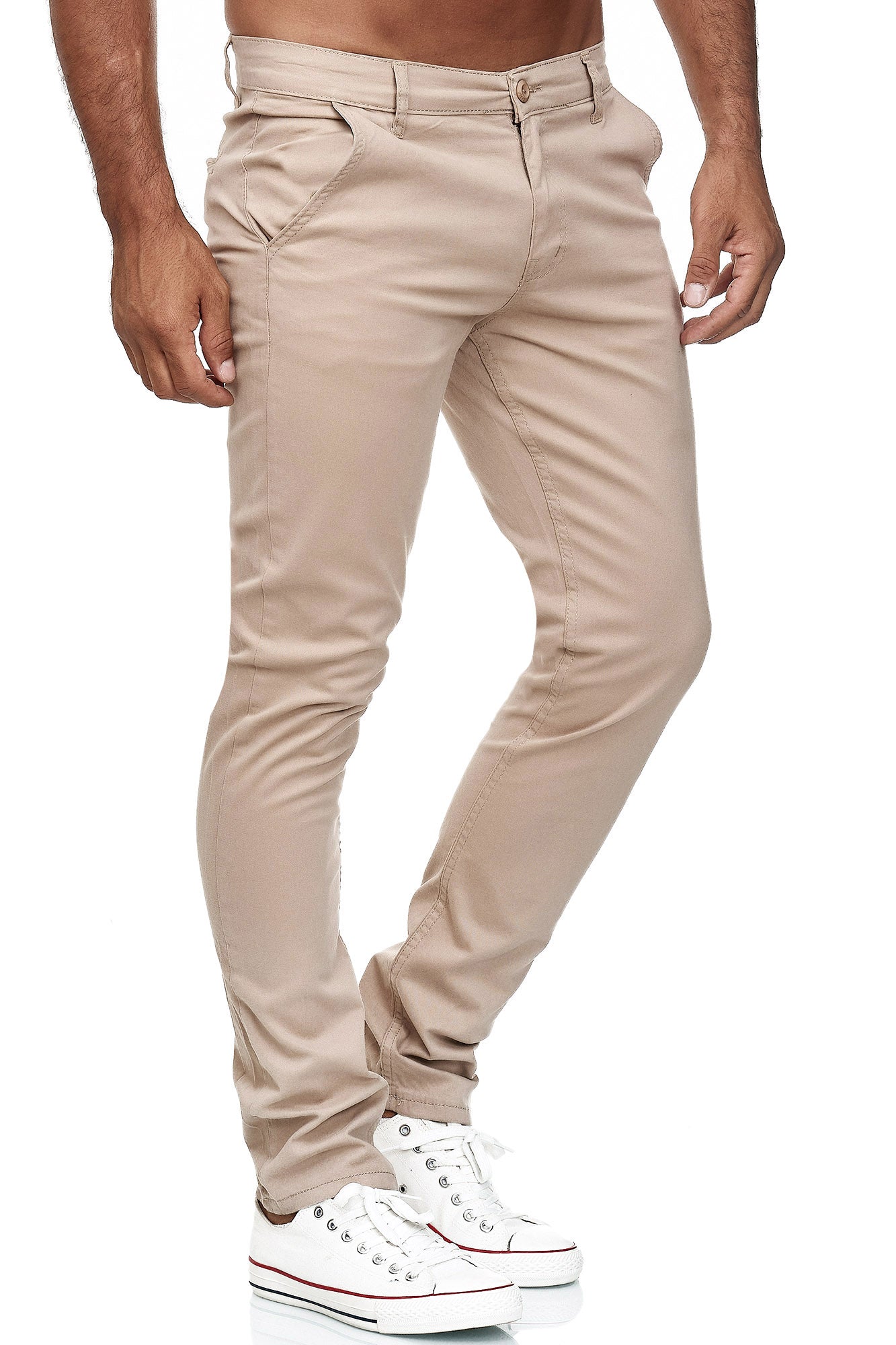 Tazzio Herren Chino Slim Fit 19530 Beige