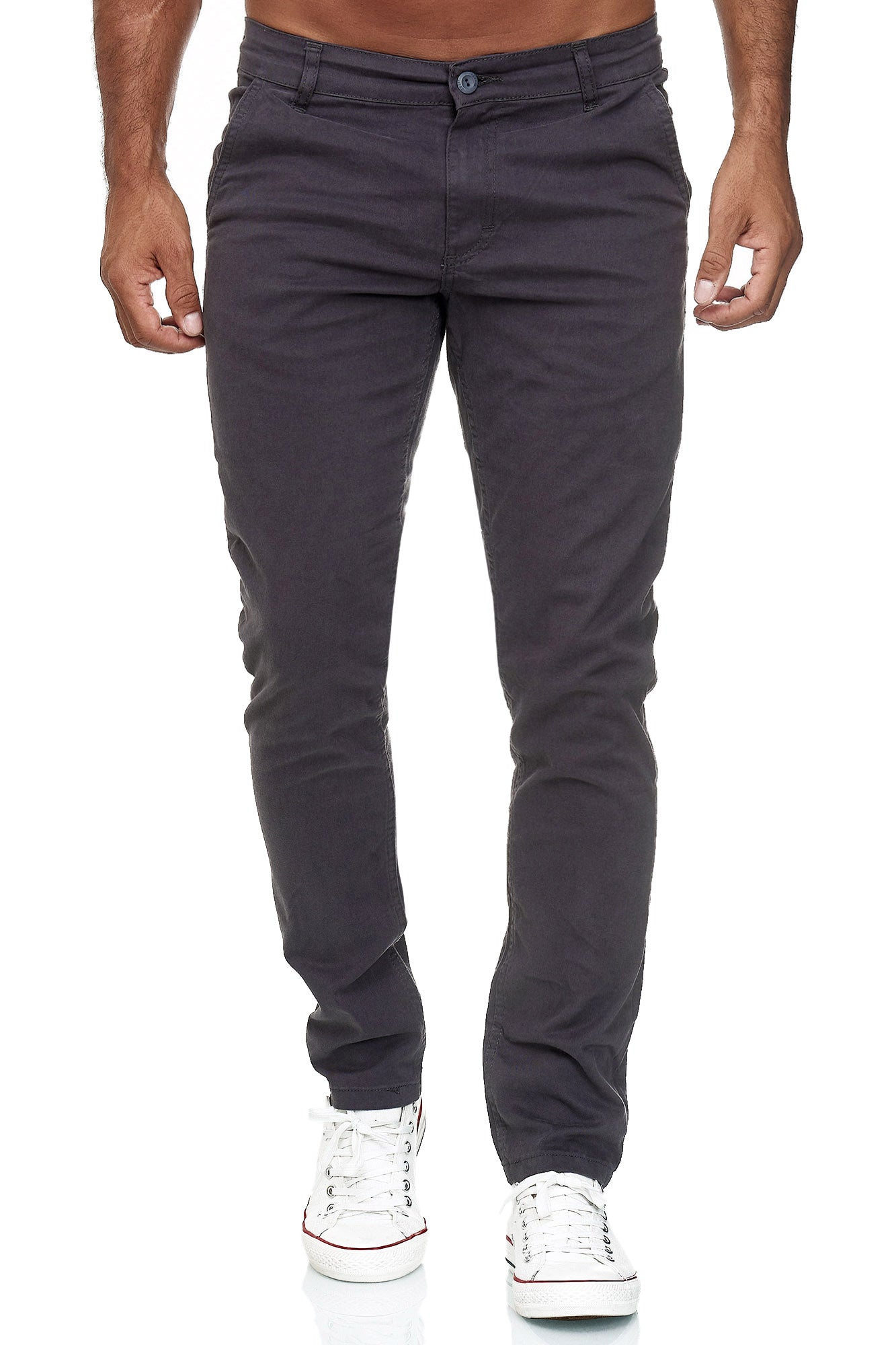 Tazzio Herren Chino Slim Fit 19530 Anthrazit