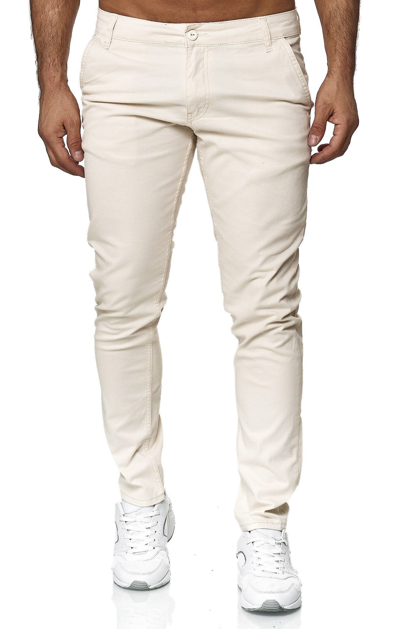Tazzio Herren Chino Slim Fit 19530 Ecru
