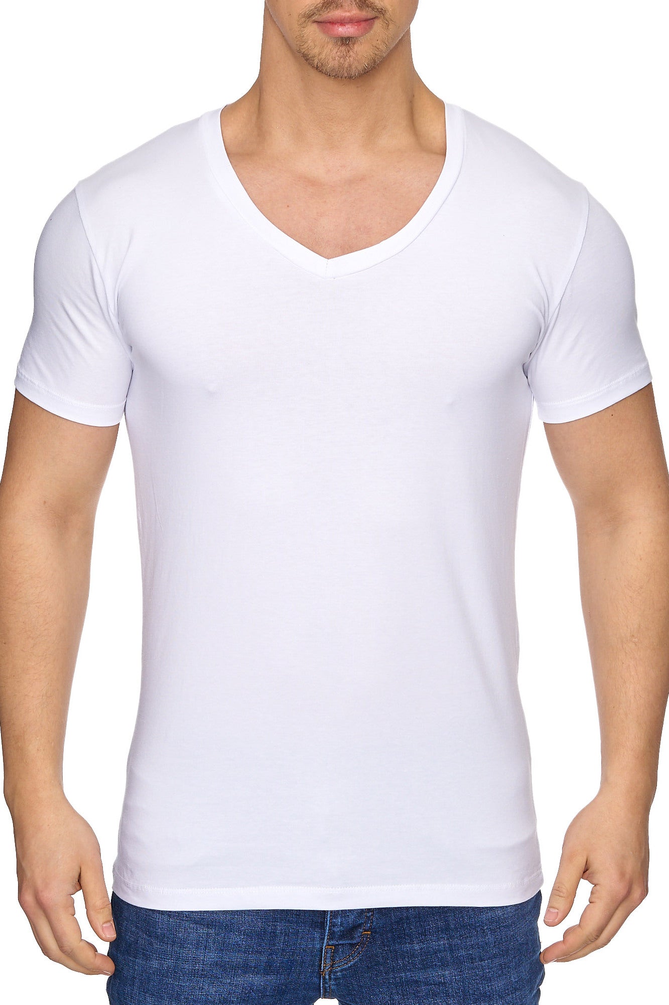 Tazzio Herren T-Shirt mit V-Ausschnitt 17100