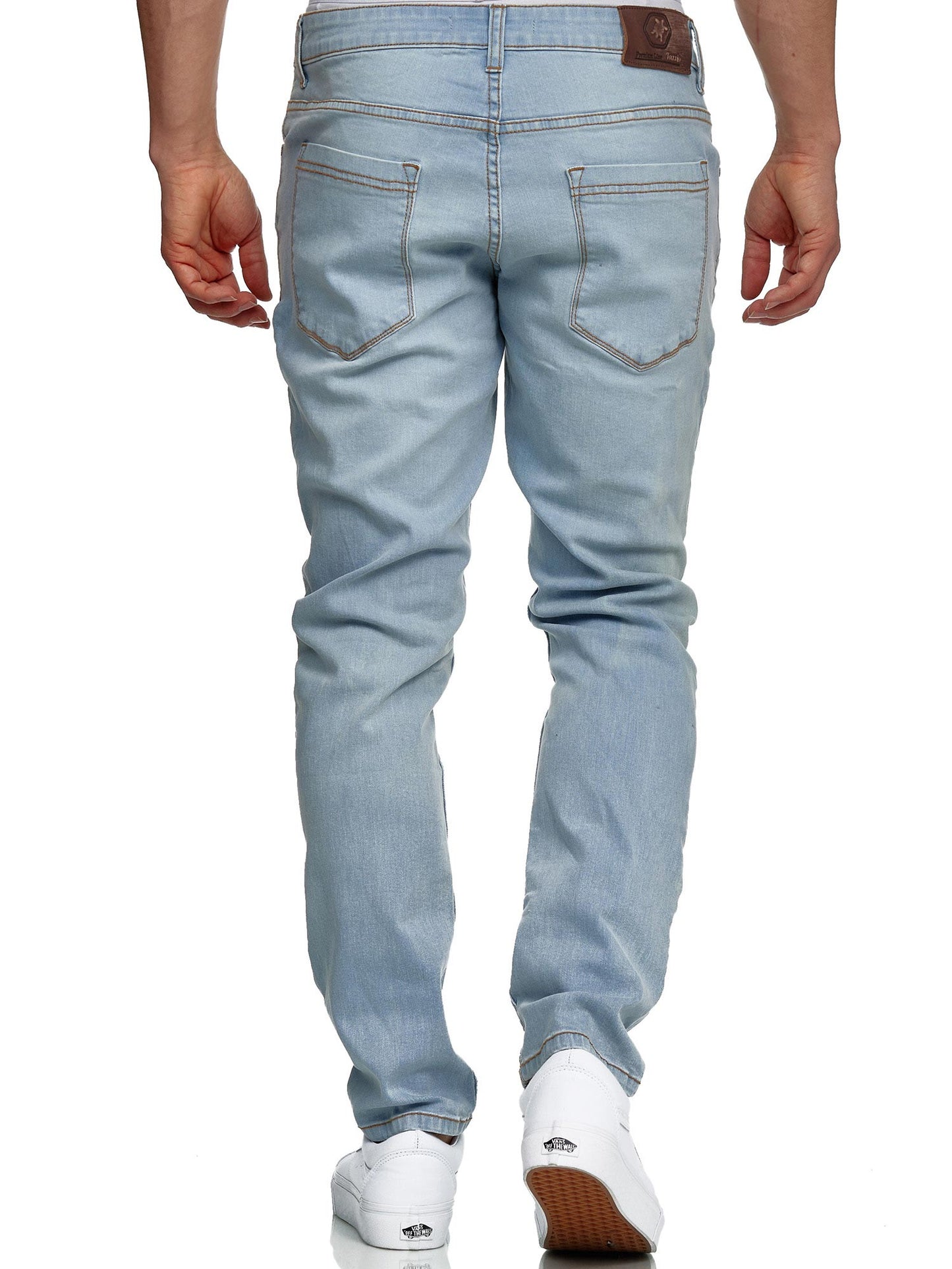 Tazzio Herren Jeans Slim Fit 16533 Hellblau