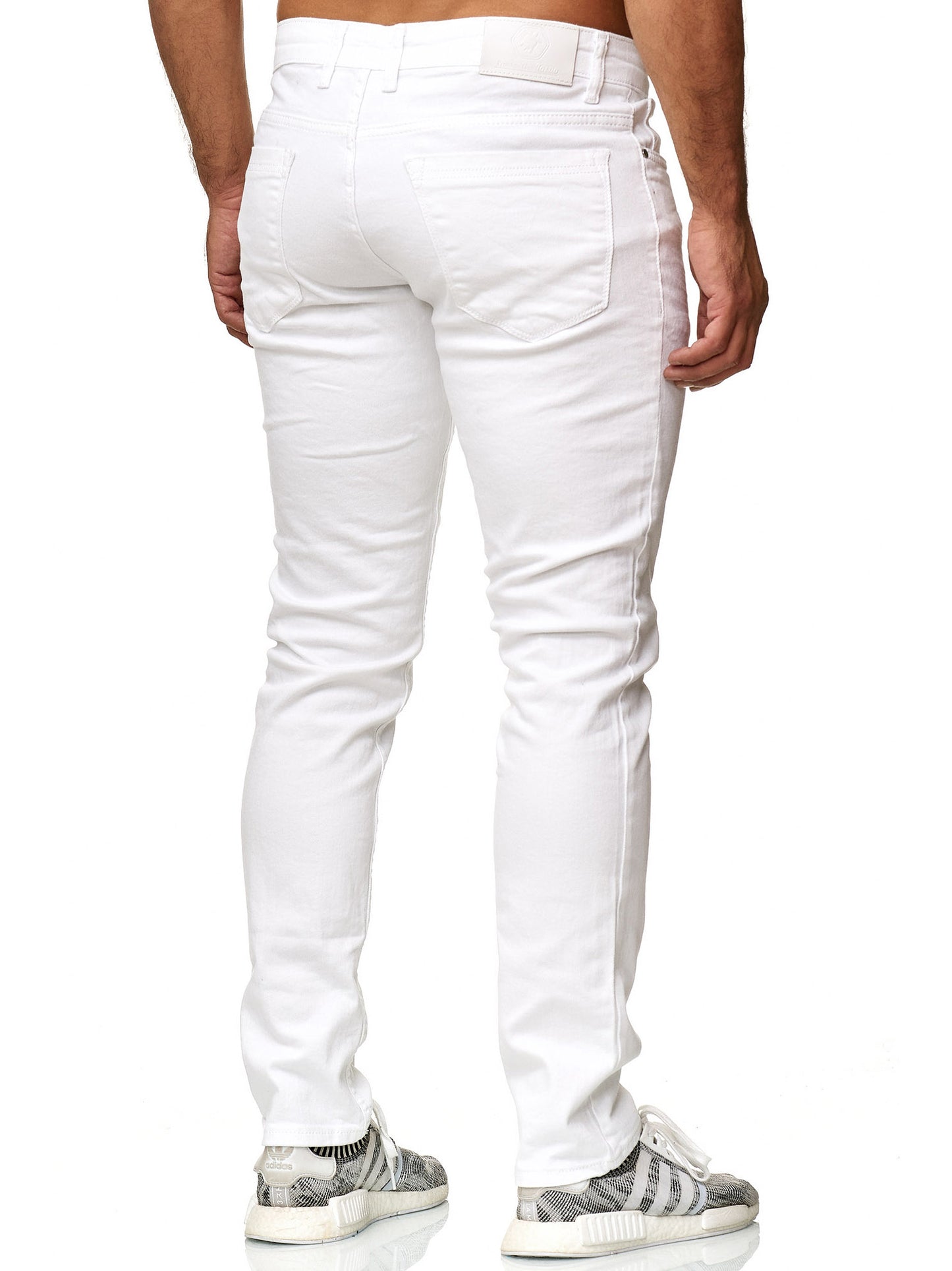 Tazzio Herren Jeans Slim Fit 16533 Weiß