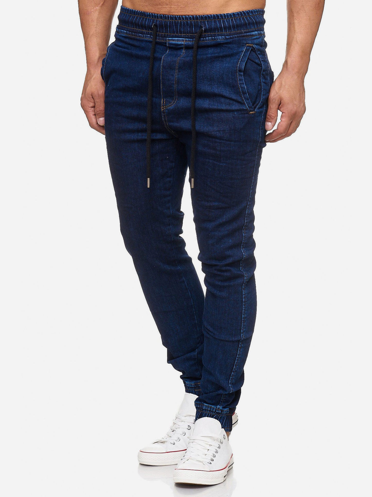 Tazzio Herren Jeans Regular Fit im Jogger-Stil 17504