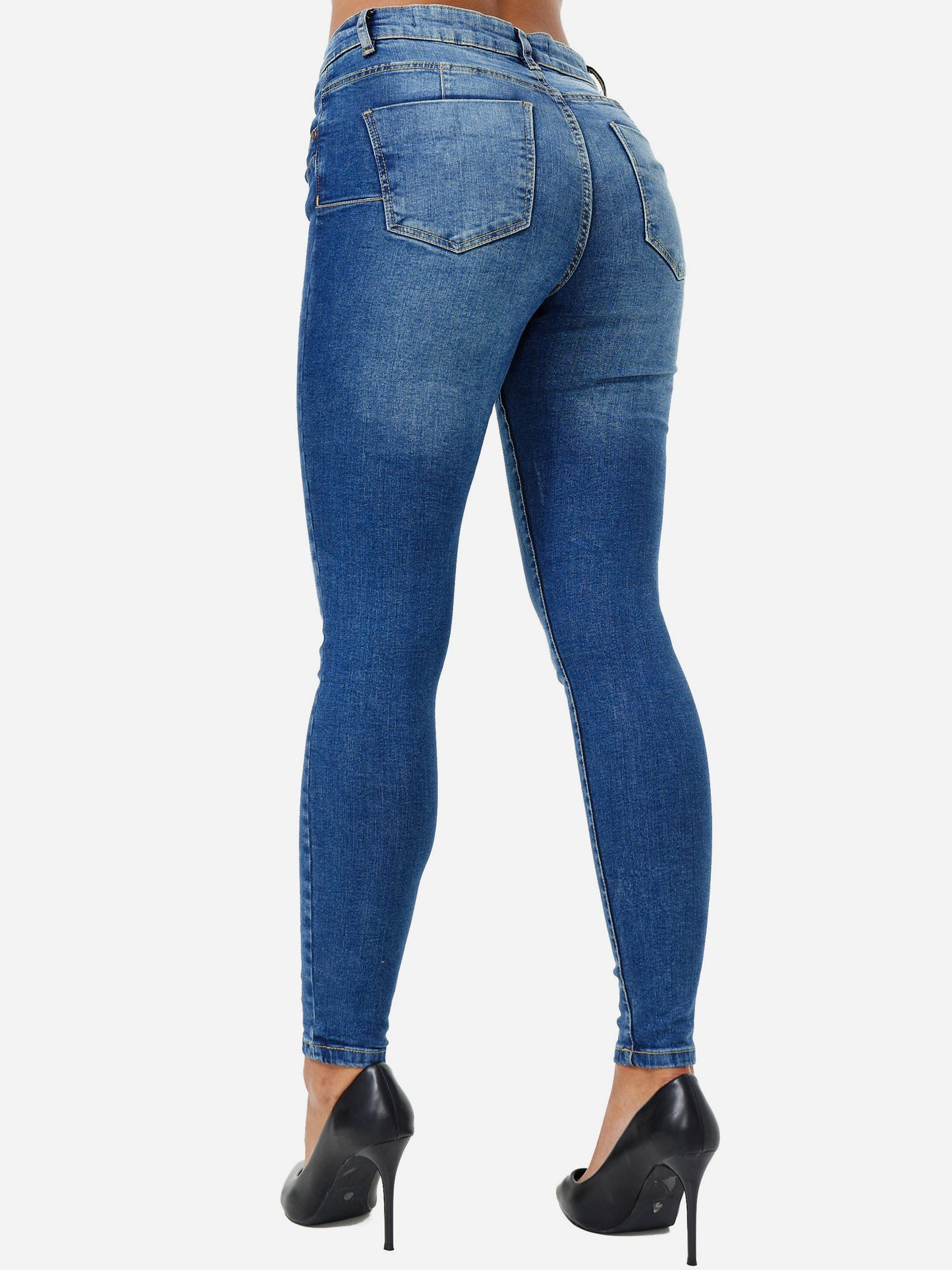 Tazzio Damen Skinny Fit Push Up Jeans F106
