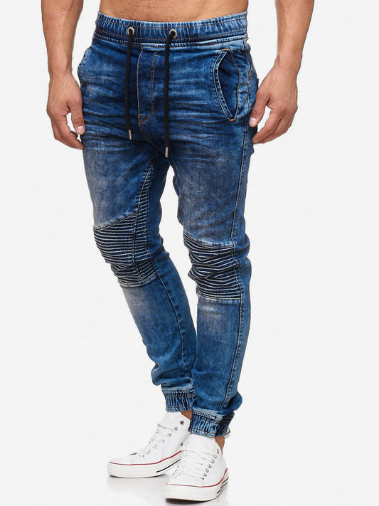 Tazzio Herren Jeans Regular Fit im Biker Jogger-Stil 16505